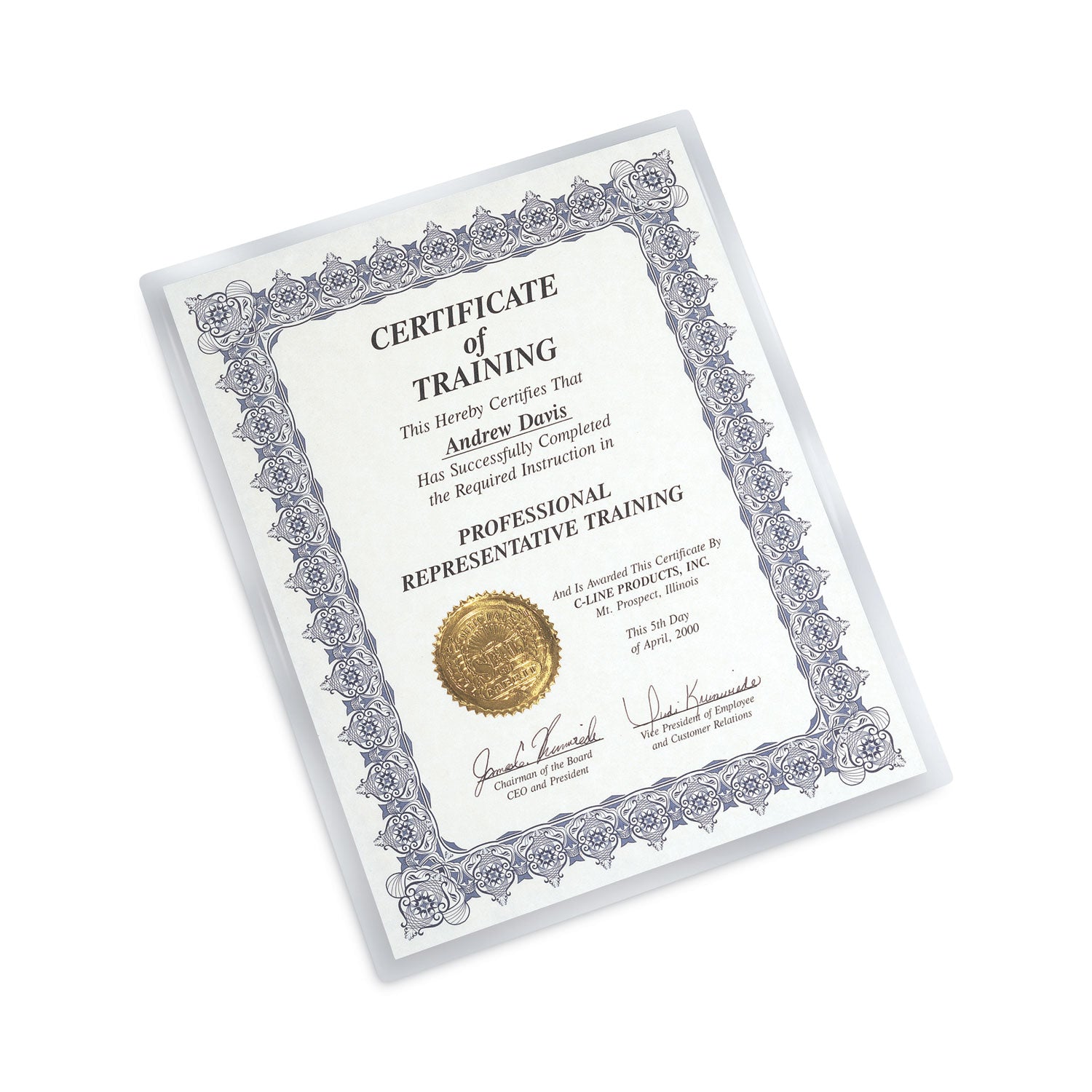 C-Line® Quick Cover Laminating Pockets, 12 Mil, 9.13" X 11.5", Gloss Clear, 25/box