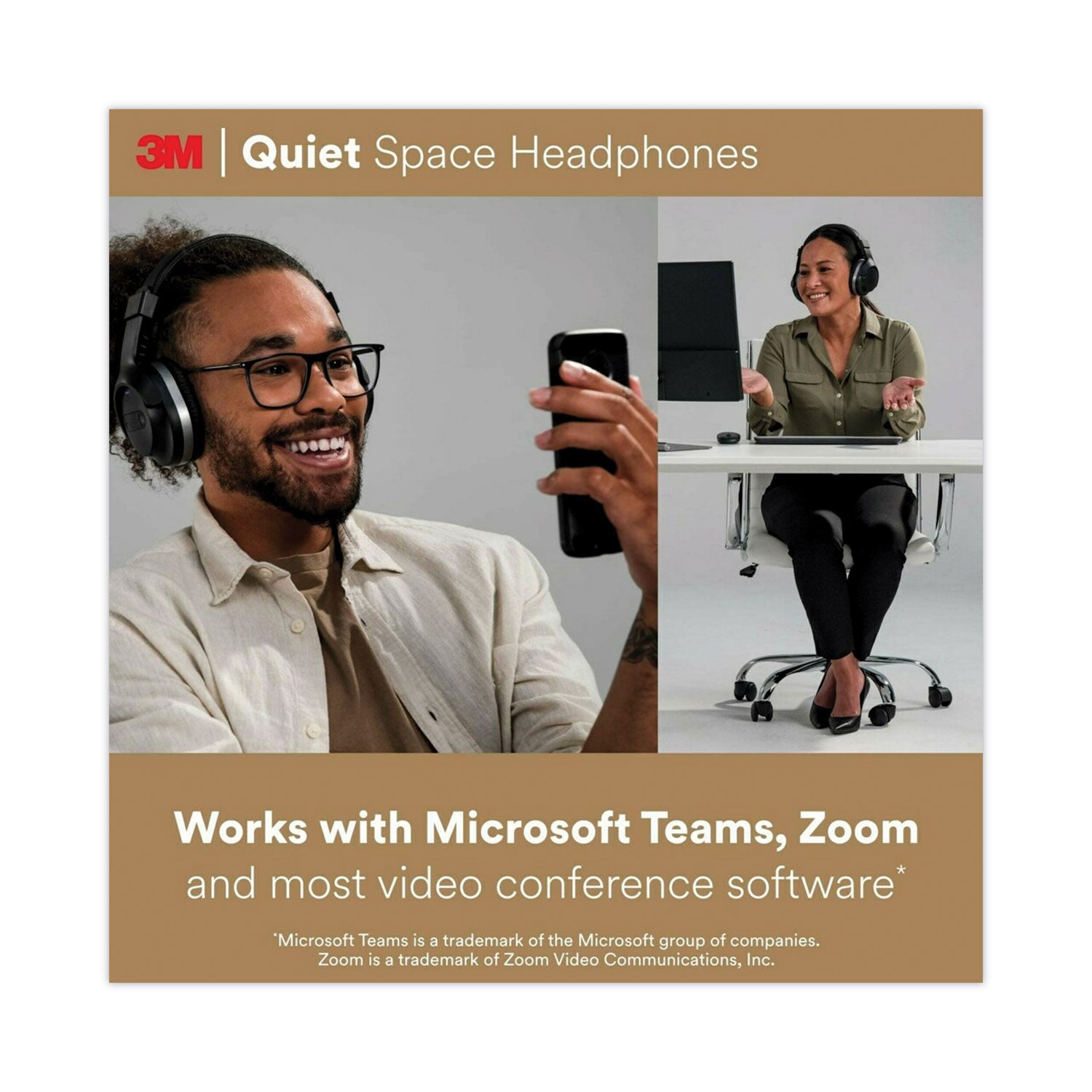 3M™ Quiet Space Headphones, Black