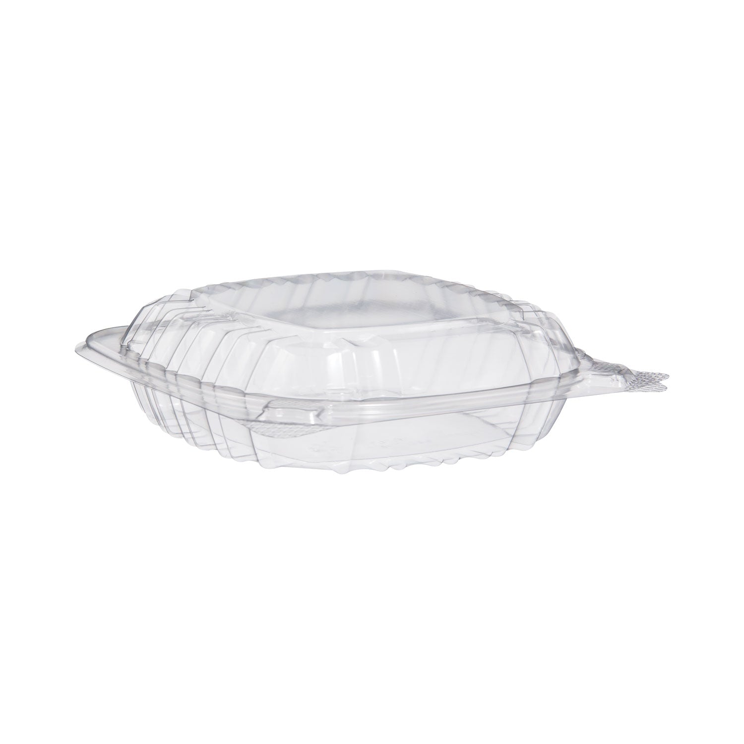 Dart® ClearSeal Hinged-Lid Plastic Containers, Sandwich Container, 13.8 oz, 5.4 x 5.3 x 2.6, Clear, Plastic, 500/Carton