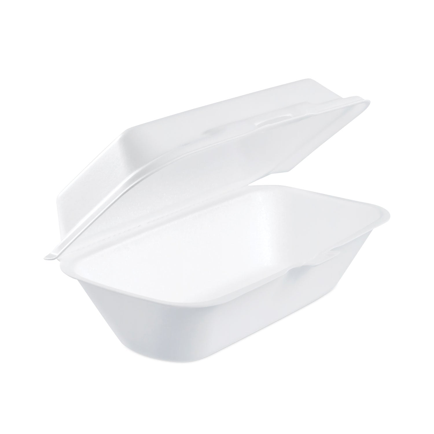 Dart® Foam Hinged Lid Container, Hoagie Container With Removable Lid, 5.3 X 9.8 X 3.3, White, 125/bag, 4 Bags/carton