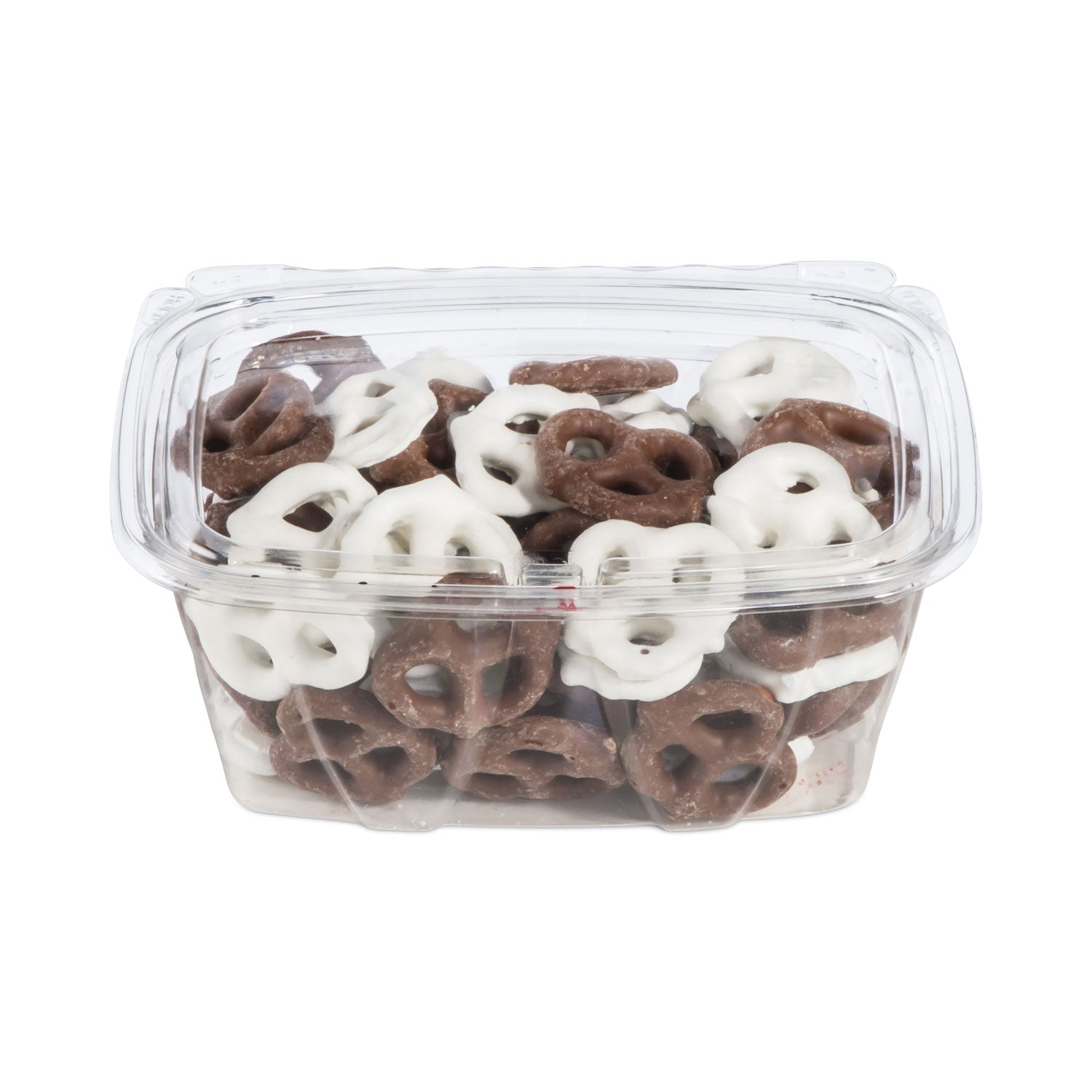 Dart® ClearPac SafeSeal rPET Tamper-Resistant Container, ProPlanet Seal, Flat Lid, 32 oz, Clear, 100/Bag, 2 Bags/Carton