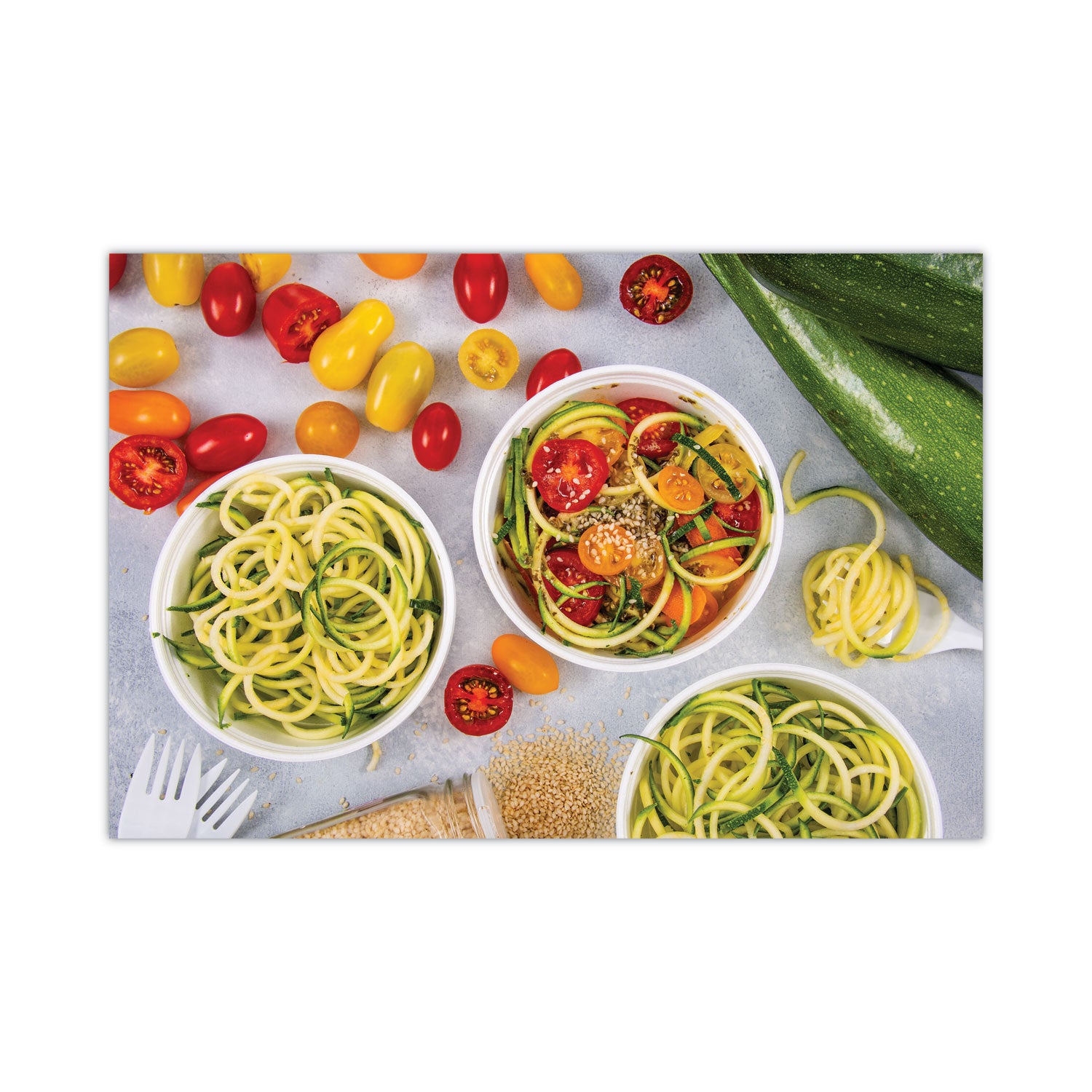 Dart® Foam Container, Squat, 8 oz, 4.63" Diameter x 1.13" h, White, 500/Carton