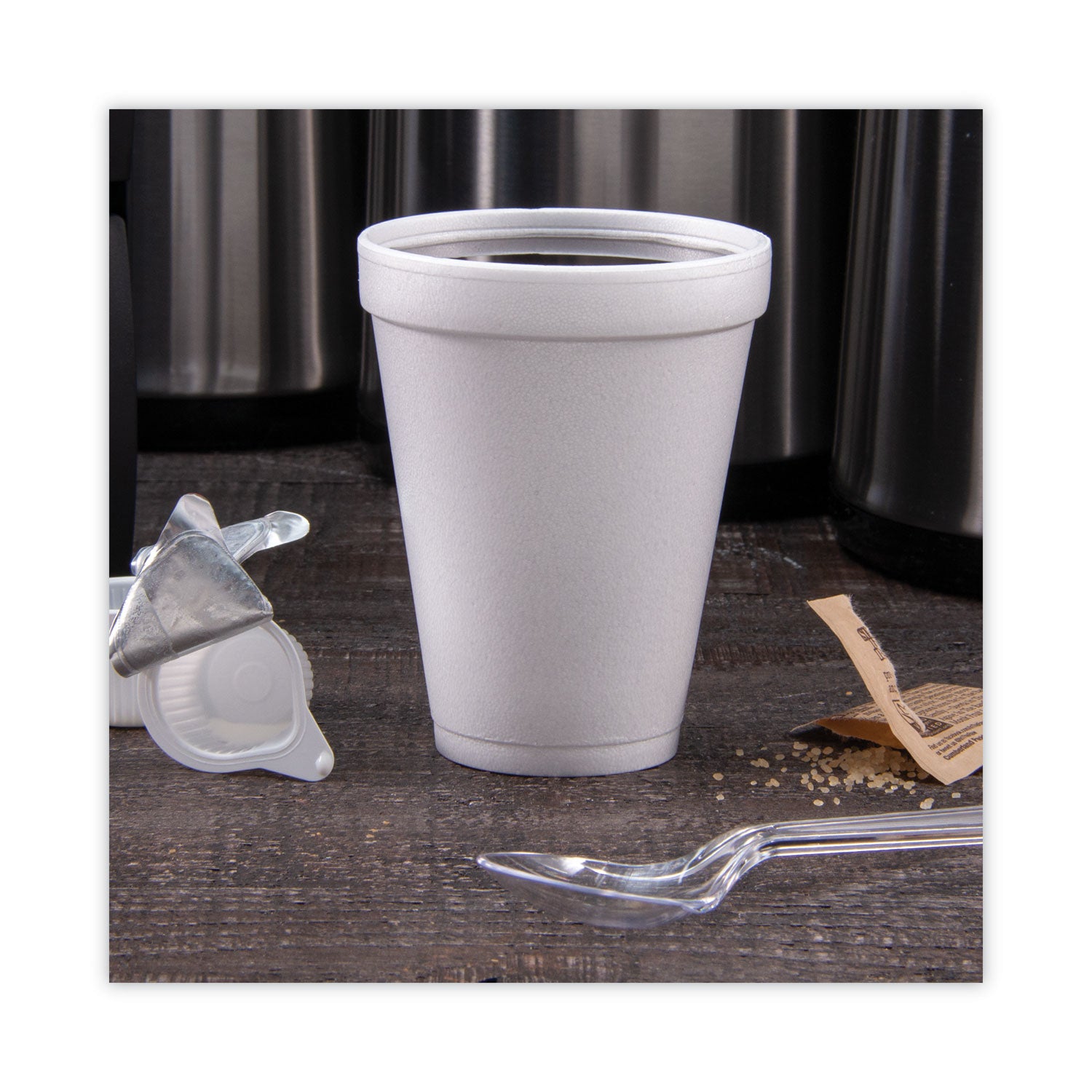 Dart® Foam Drink Cups, 12 Oz, White, 25/pack