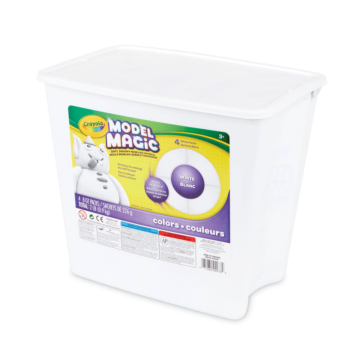 Crayola® Model Magic Modeling Compound, 8 Oz Packs, 4 Packs, White, 2 Lbs