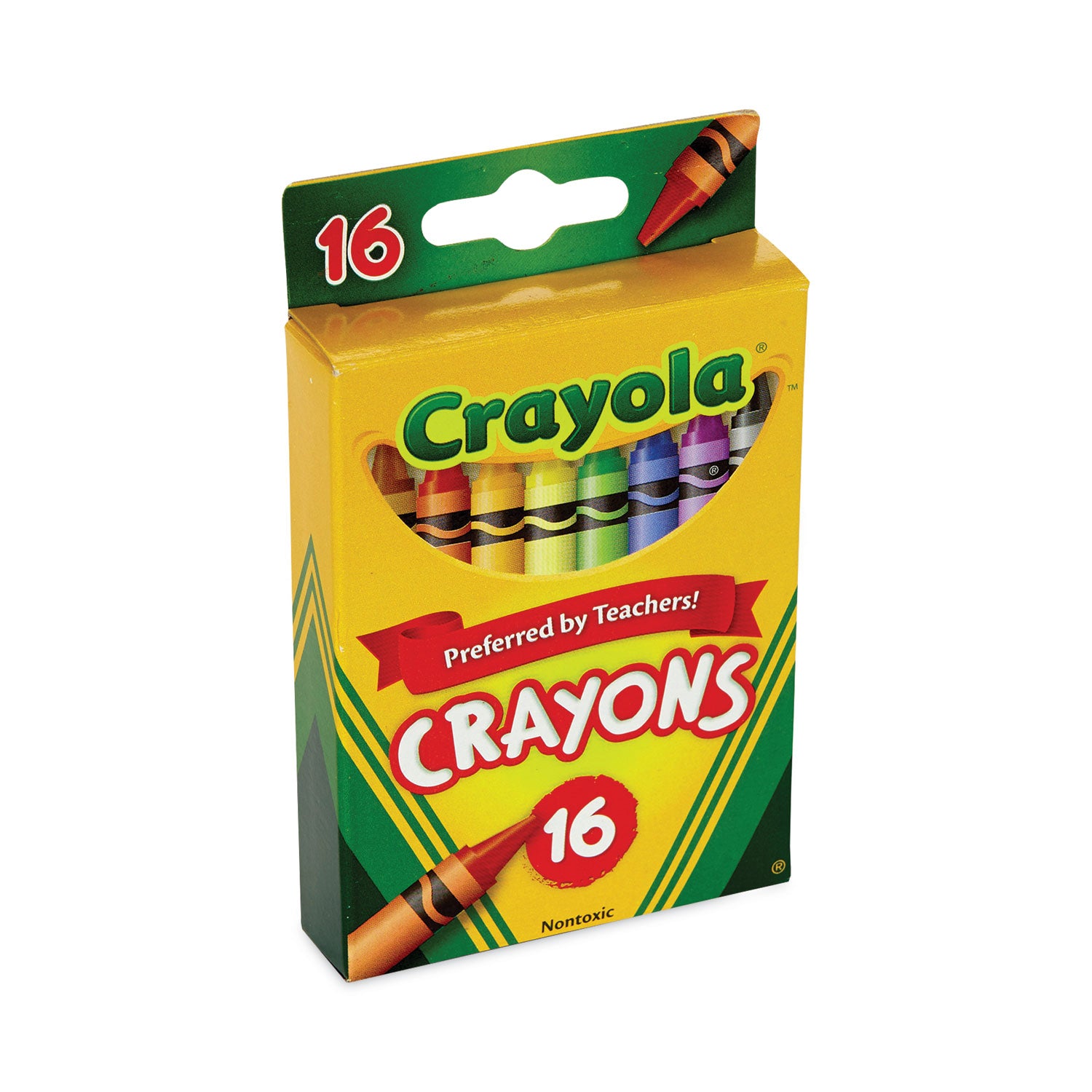 Crayola® Classic Color Crayons, Peggable Retail Pack, 16 Colors/pack