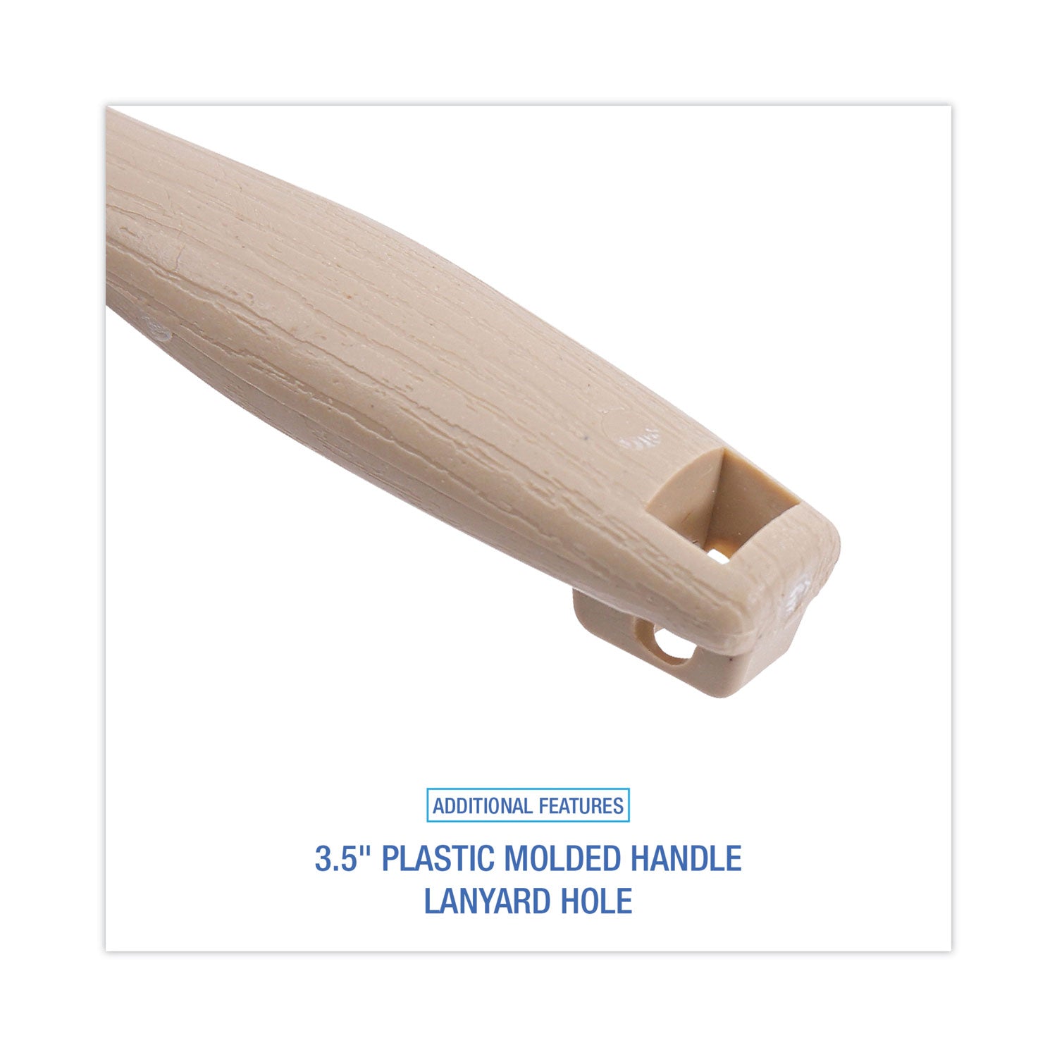 Boardwalk® Counter Brush, Black Tampico Bristles, 4.5" Brush, 3.5" Tan Plastic Handle