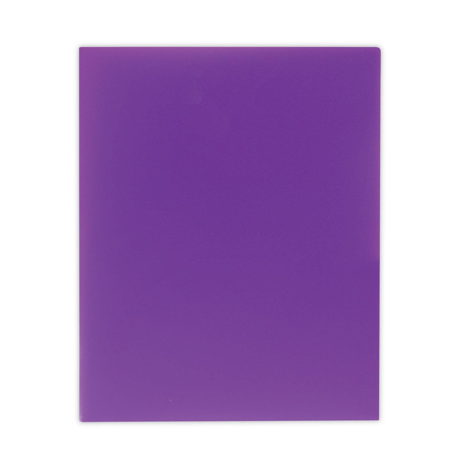 C-Line® Two-Pocket Heavyweight Poly Portfolio Folder, 11 x 8.5, Purple, 25/Box