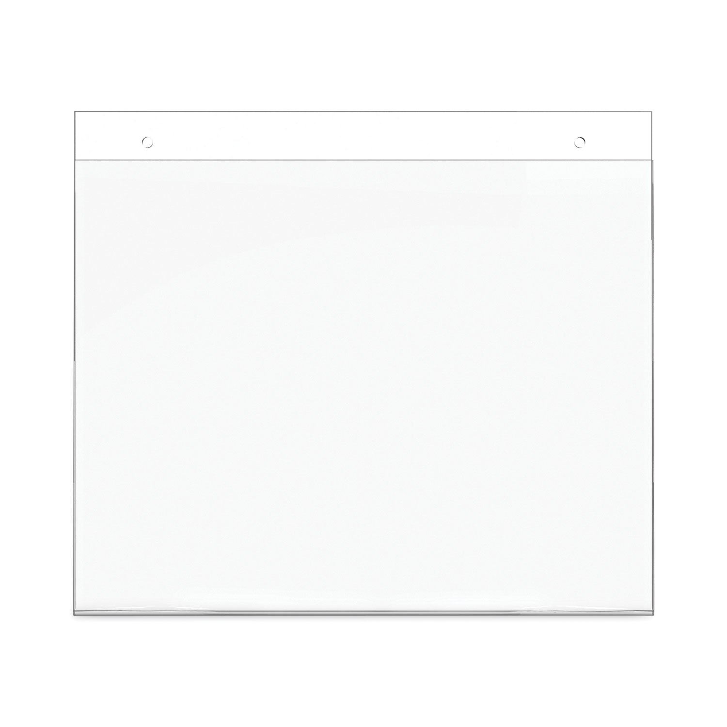 deflecto® Classic Image Wall-Mount Sign Holder, Landscape, 11 x 8.5, Clear