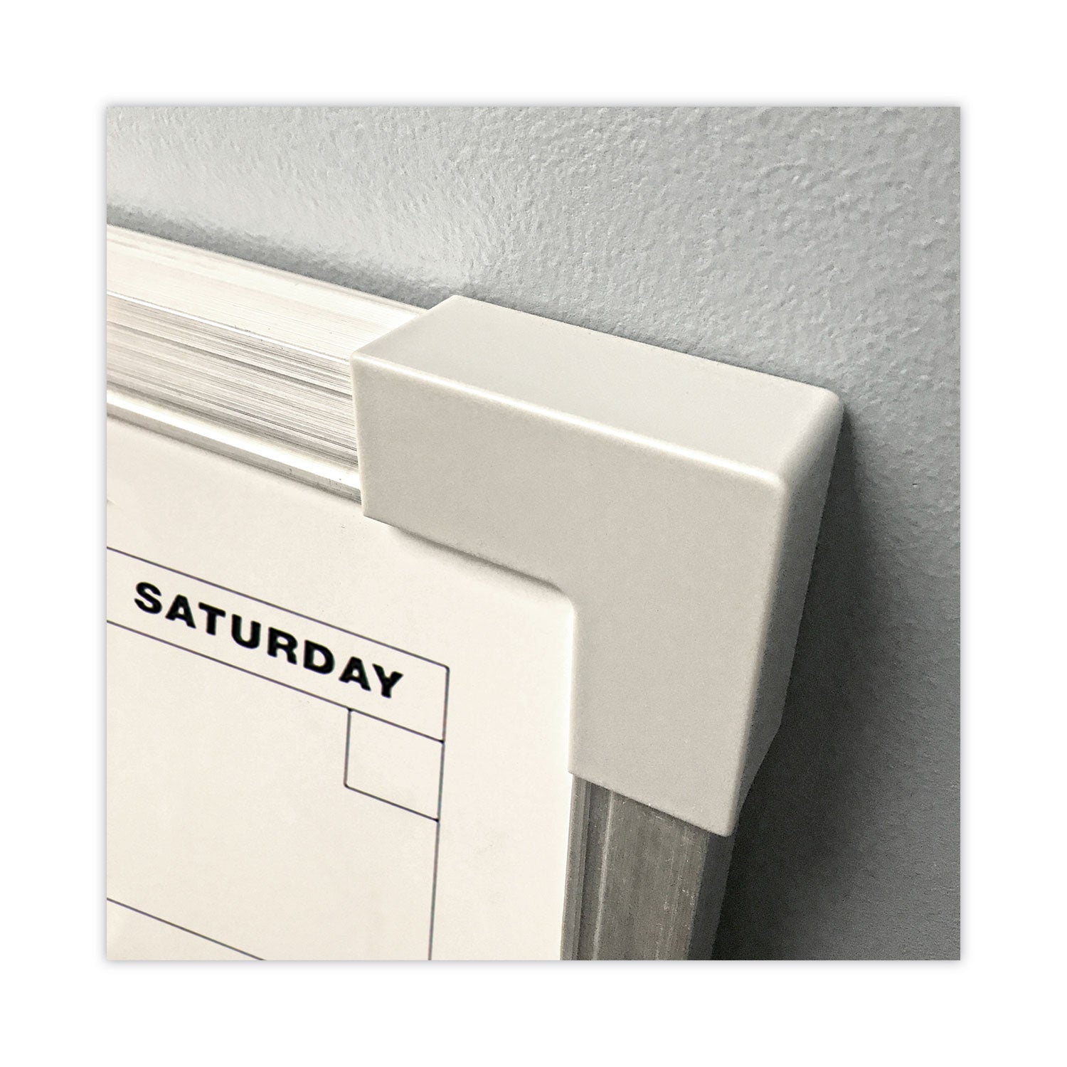 Flipside Framed Calendar Dry Erase Board, Monthly Planning/Scheduling, 24" x 18", White Surface, Satin Aluminum Frame