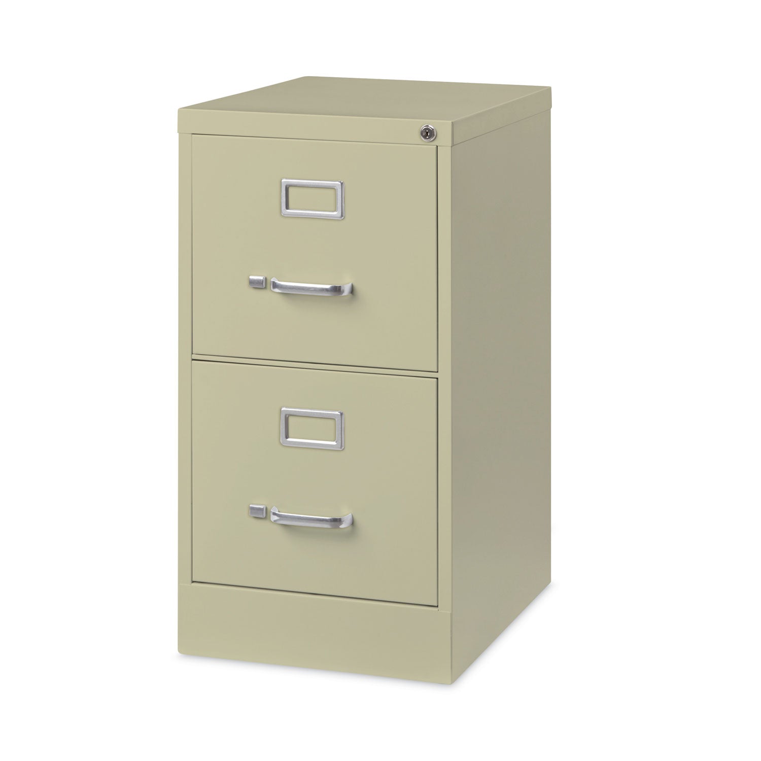 Alera® Two-Drawer Economy Vertical File, Letter-Size File Drawers, 15" x 22" x 28.37", Putty