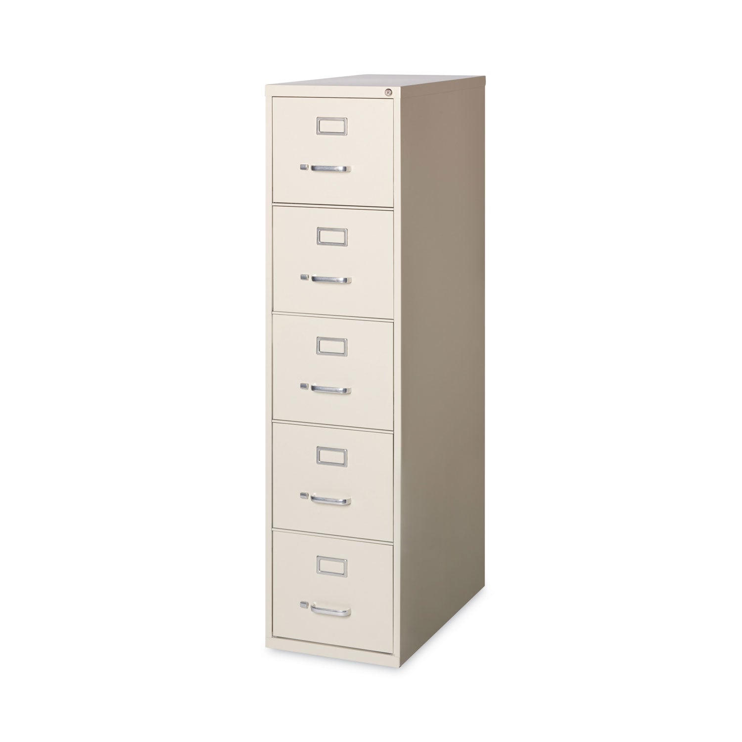 Five-Drawer Economy Vertical File, Letter-Size File Drawers, 15" x 26.5" x 61.37", Putty