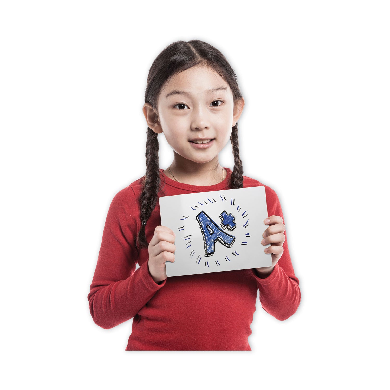 Flipside Dry Erase Board, 7" x 5", White Surface, 12/Pack