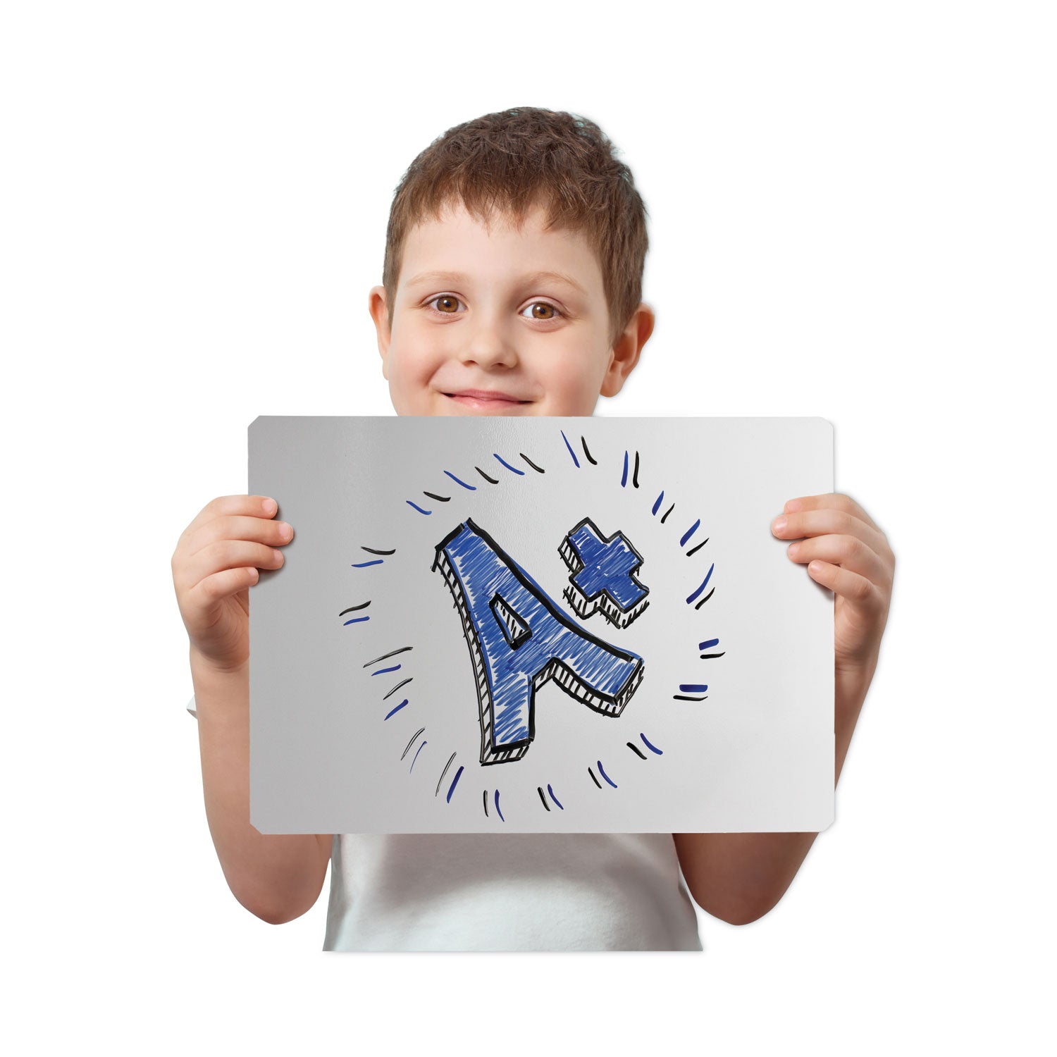 Flipside Dry Erase Board, 12" x 9", White Surface, 24/Pack