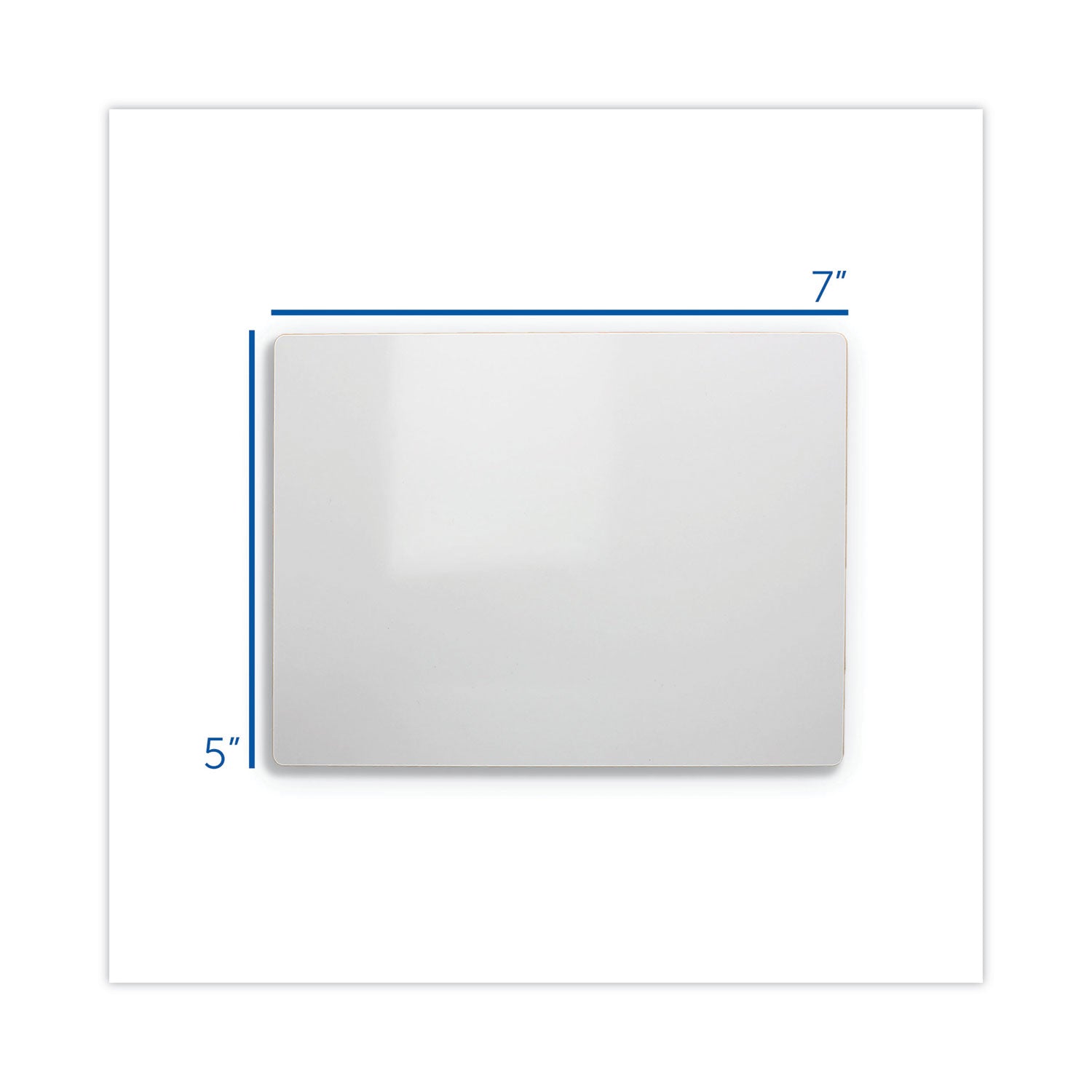 Flipside Dry Erase Board, 5" x 7", White Surface, 12/Pack
