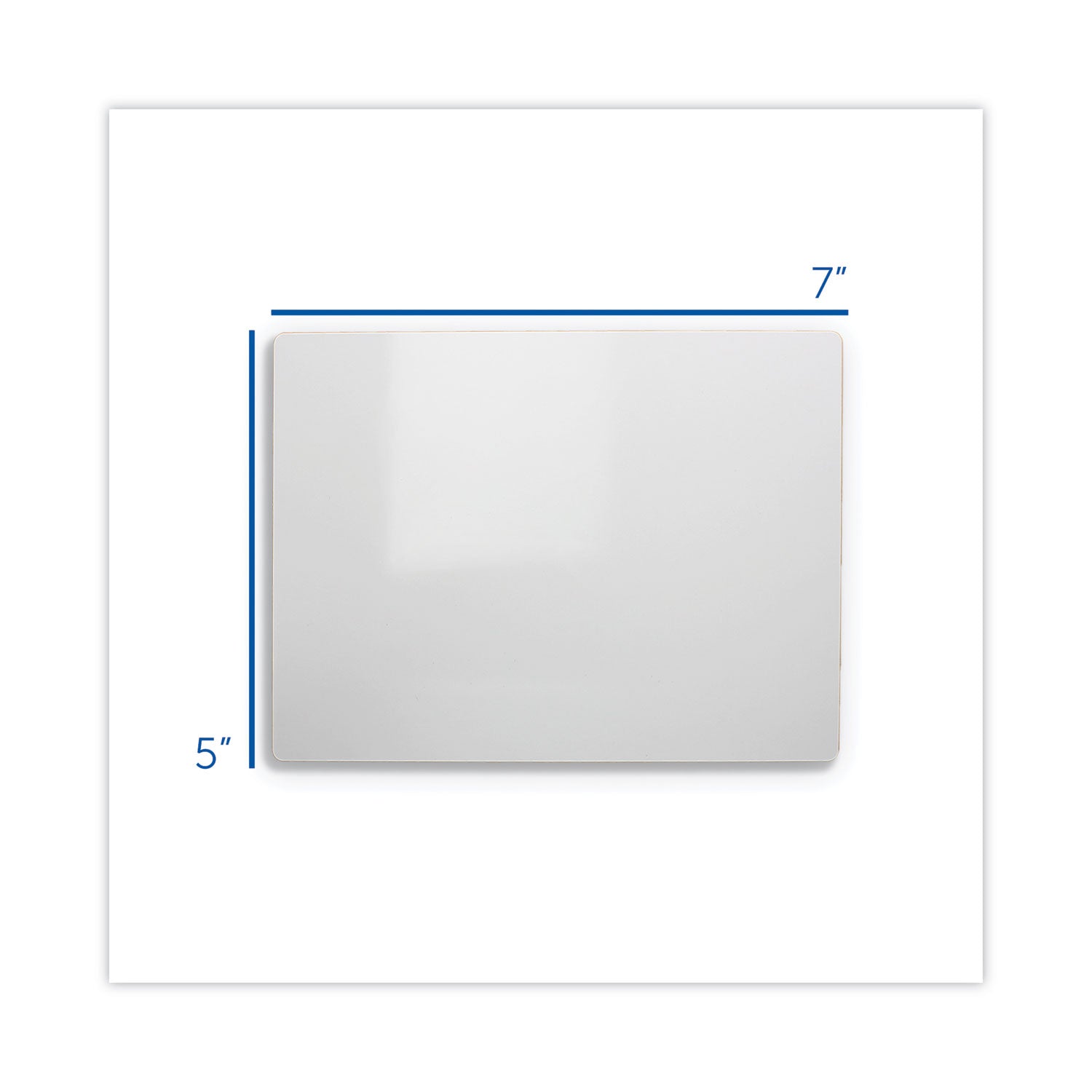 Flipside Dry Erase Board, 7" x 5", White Surface, 12/Pack