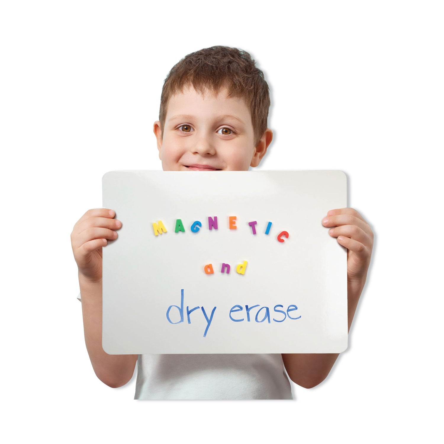 Flipside Magnetic Dry Erase Board Set, 12" x 9", White Surface, 12/Pack