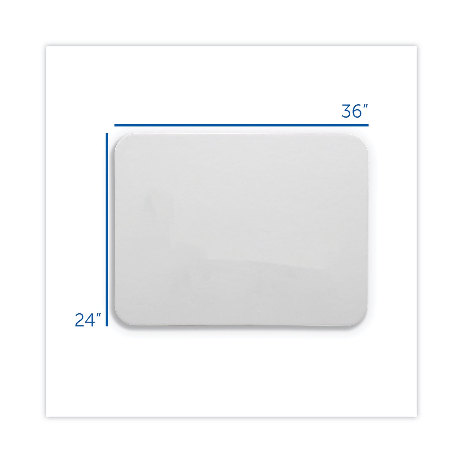Flipside Magnetic Dry Erase Board, 36" x 24", White Surface
