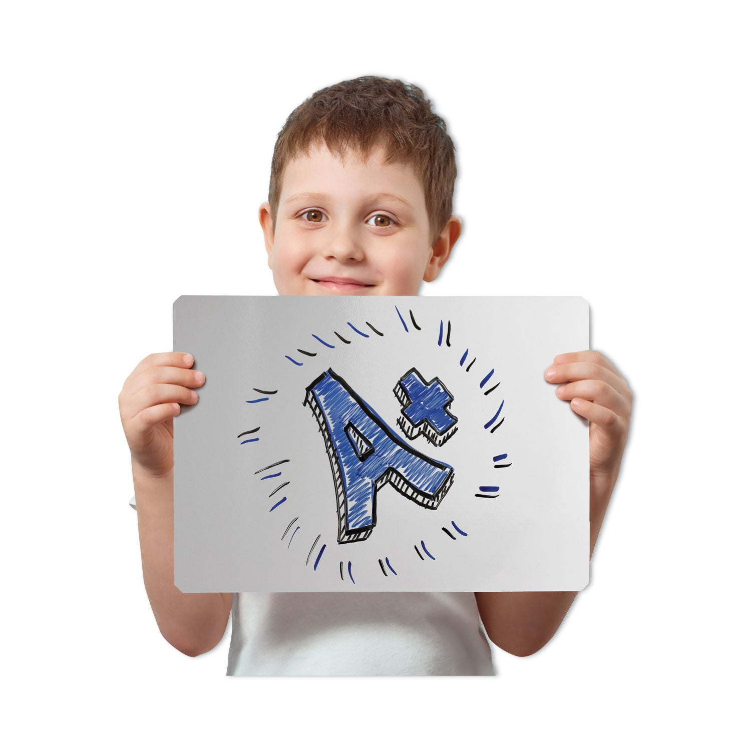 Flipside Dry Erase Board Set, 12" x 9", White Surface, 12/Pack