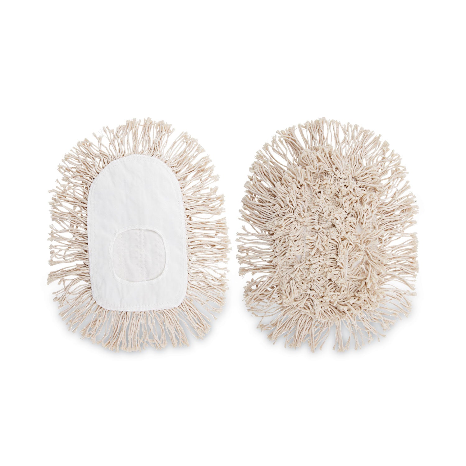 Boardwalk® Wedge Dust Mop Head, Cotton, 17.5 x 13.5, White