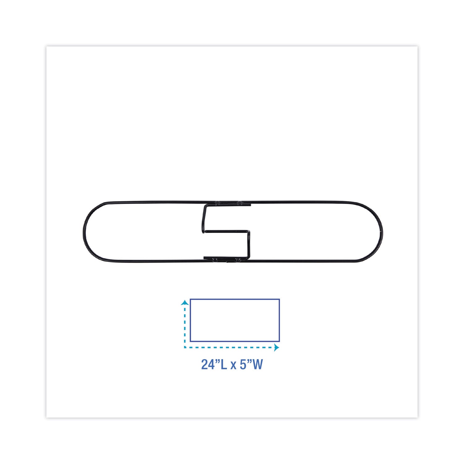 Boardwalk® Clip-On Dust Mop Frame, 24w X 5d, Zinc Plated