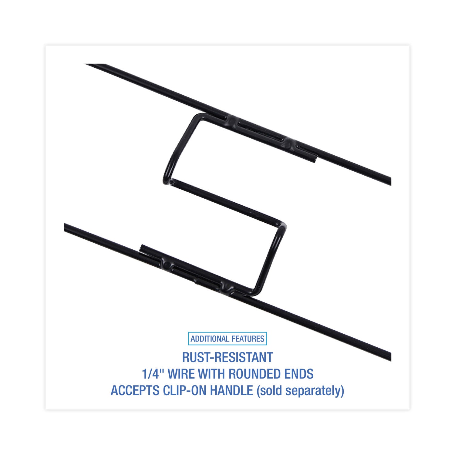 Boardwalk® Clip-On Dust Mop Frame, 24w X 5d, Zinc Plated