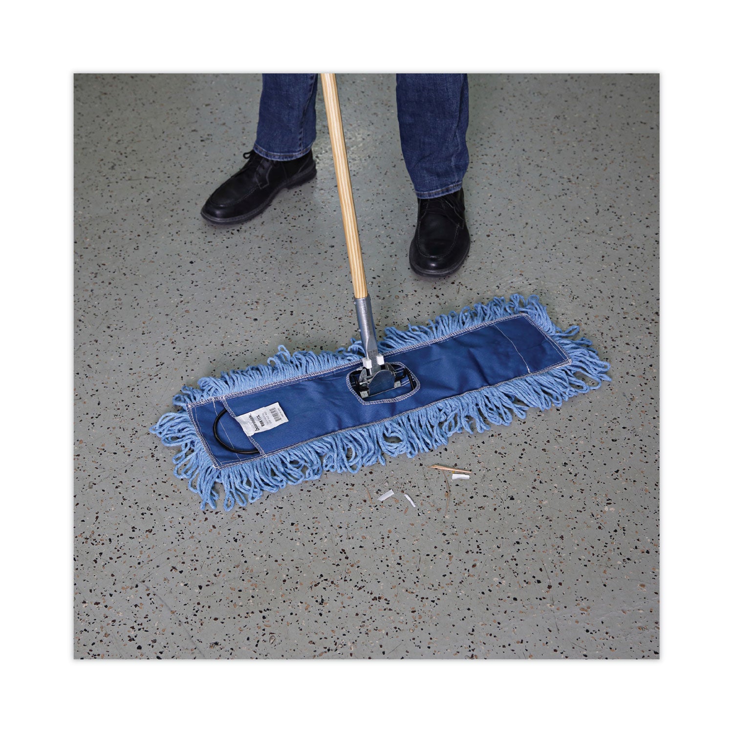 Boardwalk® Clip-On Dust Mop Frame, 24w X 5d, Zinc Plated