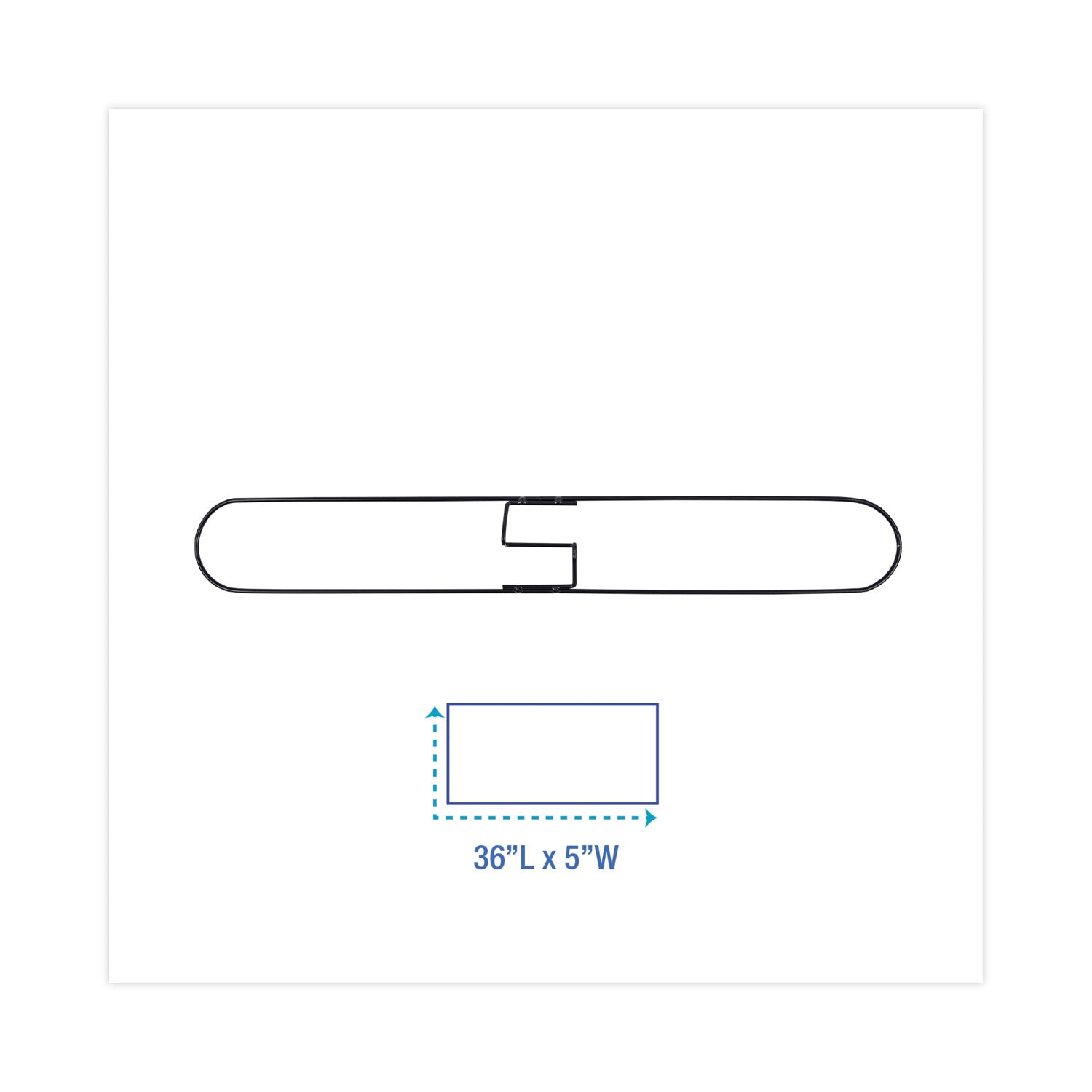 Boardwalk® Clip-On Dust Mop Frame, 36w X 5d, Zinc Plated