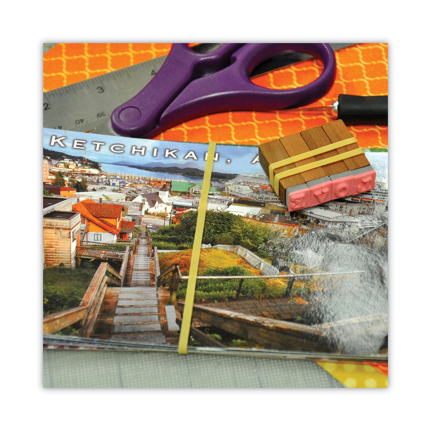 Alliance® Pale Crepe Gold Rubber Bands, Size 33, 0.04" Gauge, Golden Crepe, 1 lb Box, 970/Box