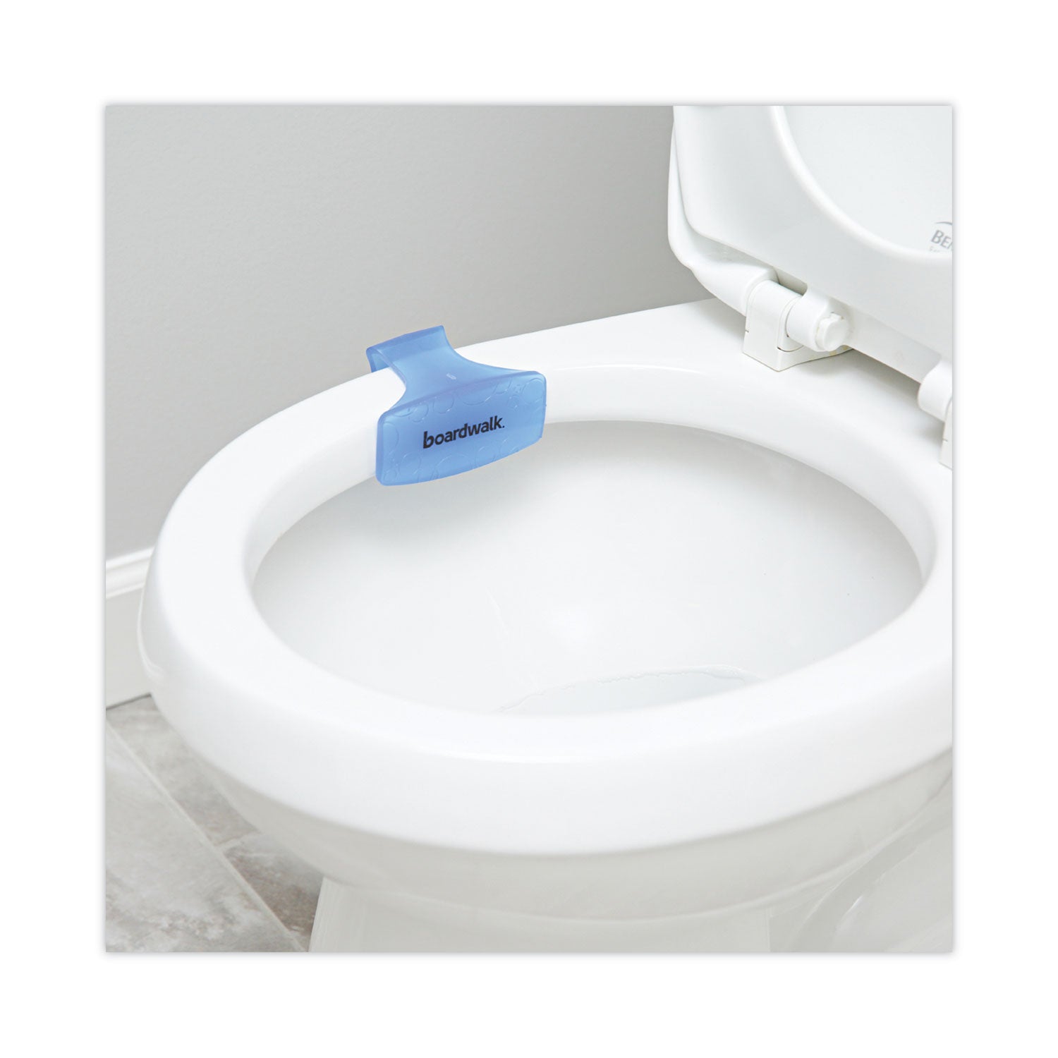 Boardwalk® Toilet Bowl Clip, Cotton Blossom Scent, Blue, 12/Box