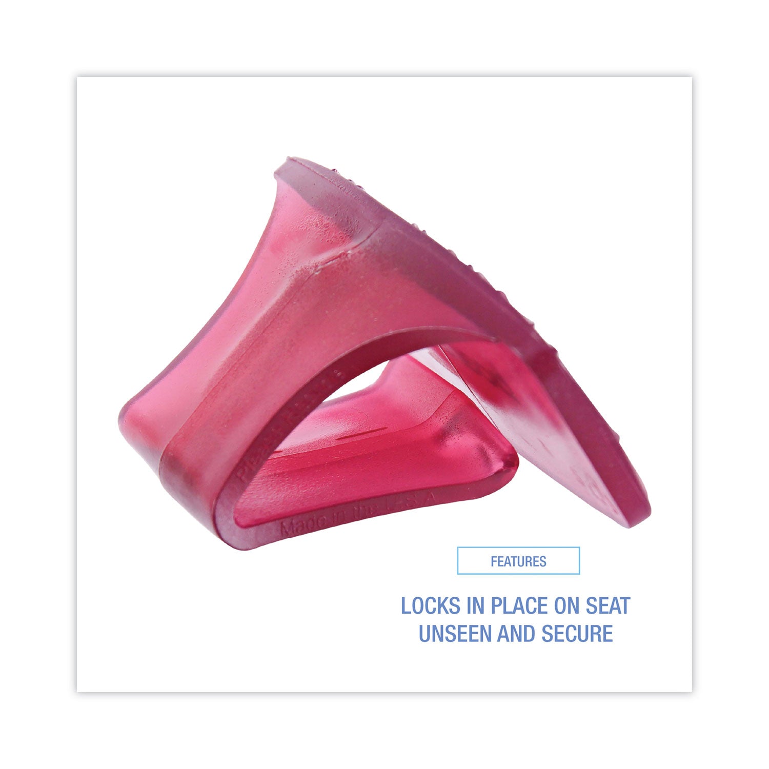 Boardwalk® Toilet Bowl Clip, Spiced Apple Scent, Red, 12/Box