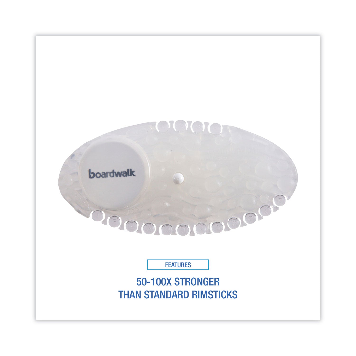 Boardwalk® Curve Solid Air Freshener, Mango, Clear, 10/Box, 6 Boxes/Carton