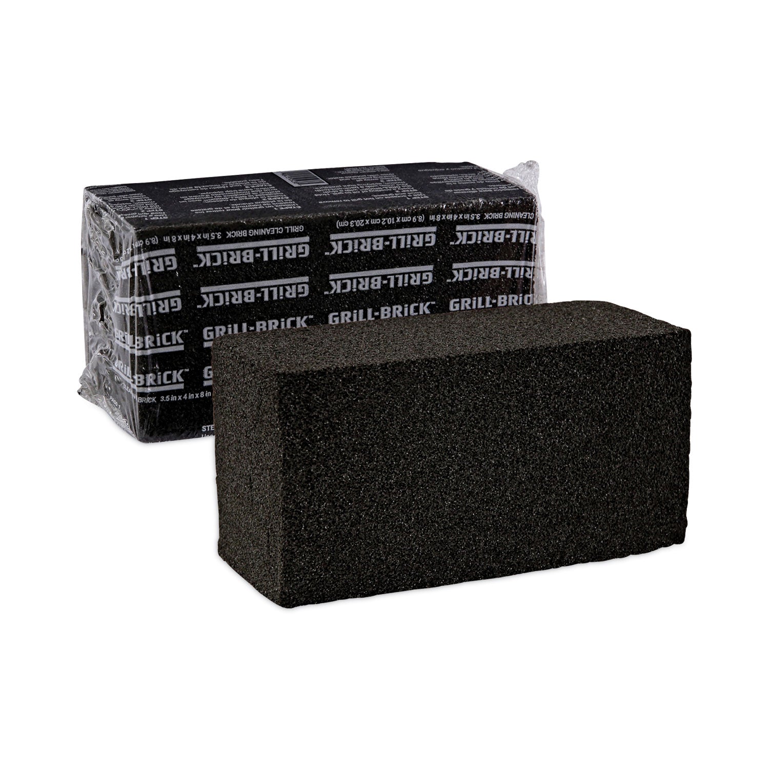 Grill Brick, 8 x 4, Black, 12/Carton