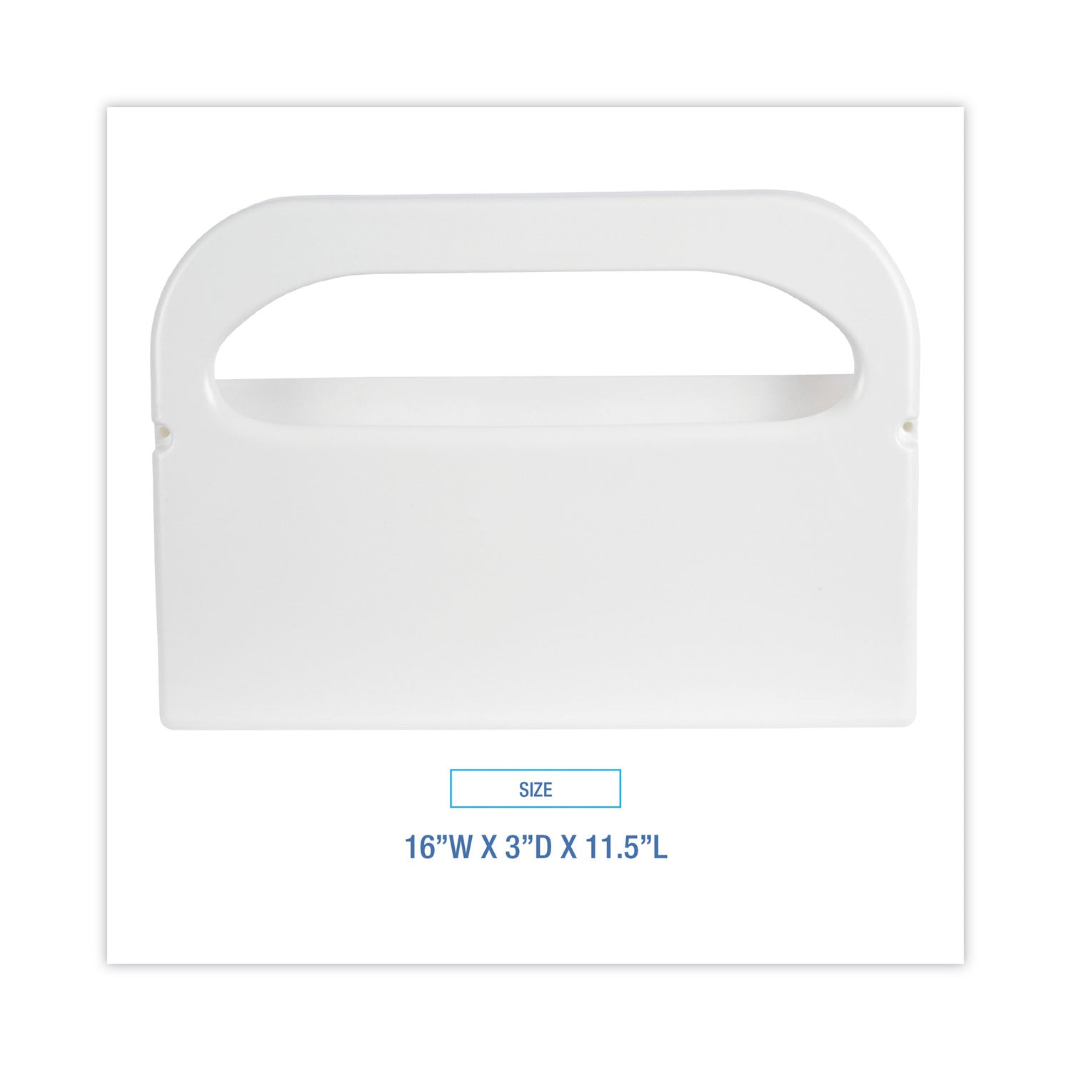 Boardwalk® Toilet Seat Cover Dispenser, 16 X 3 X 11.5, White, 2/box