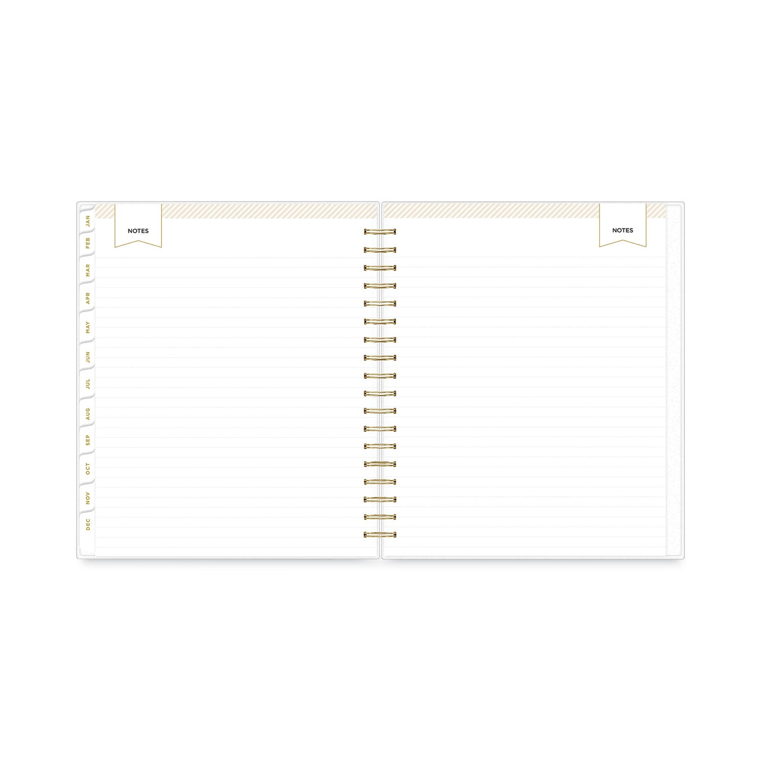 Blue Sky® Day Designer Daily/Monthly Frosted Planner, Rugby Stripe Artwork, 10 x 8, Black/White Cover, 12-Month (July-June): 2024-2025