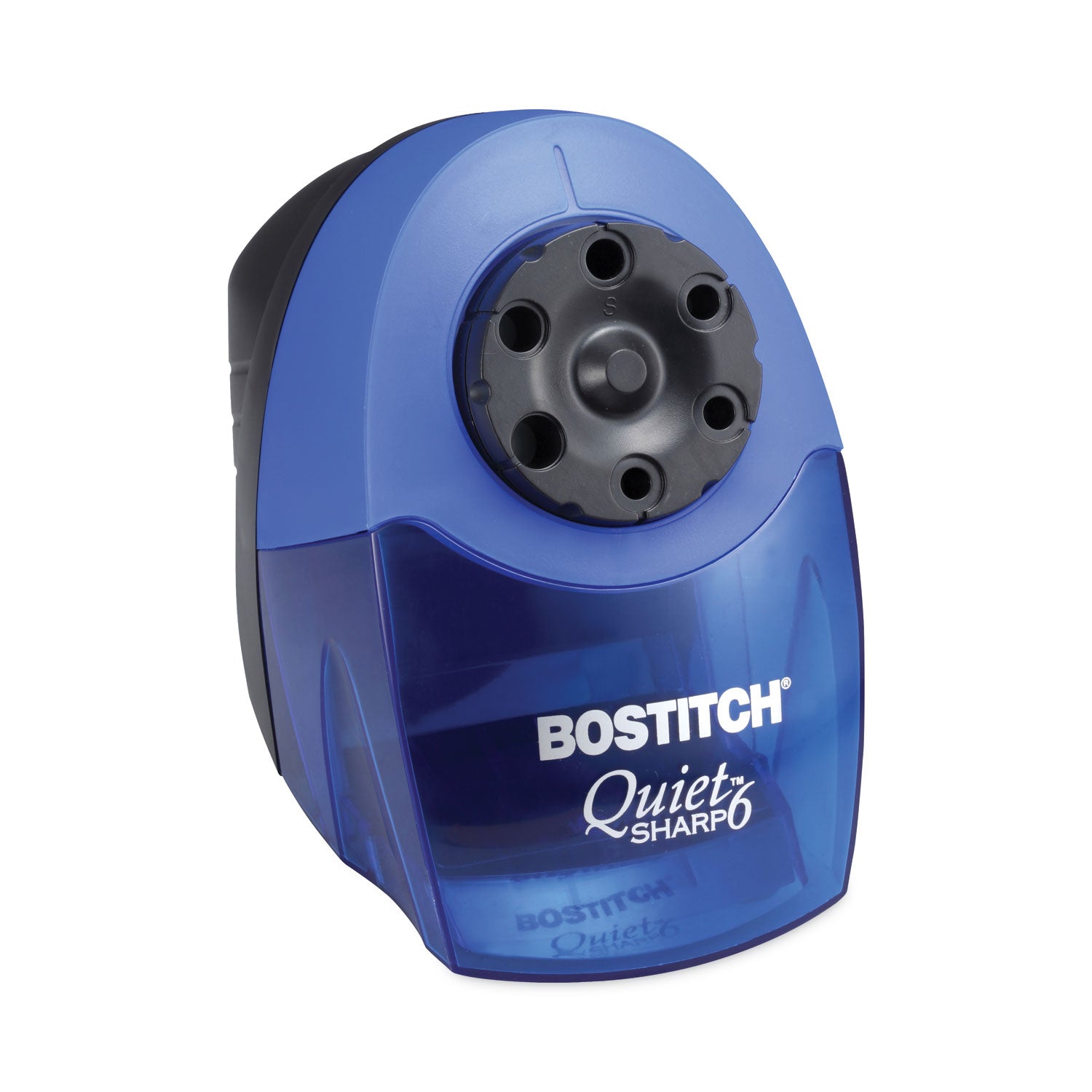 Bostitch® Quietsharp 6 Classroom Electric Pencil Sharpener, Ac-Powered, 6.13 X 10.69 X 9, Blue