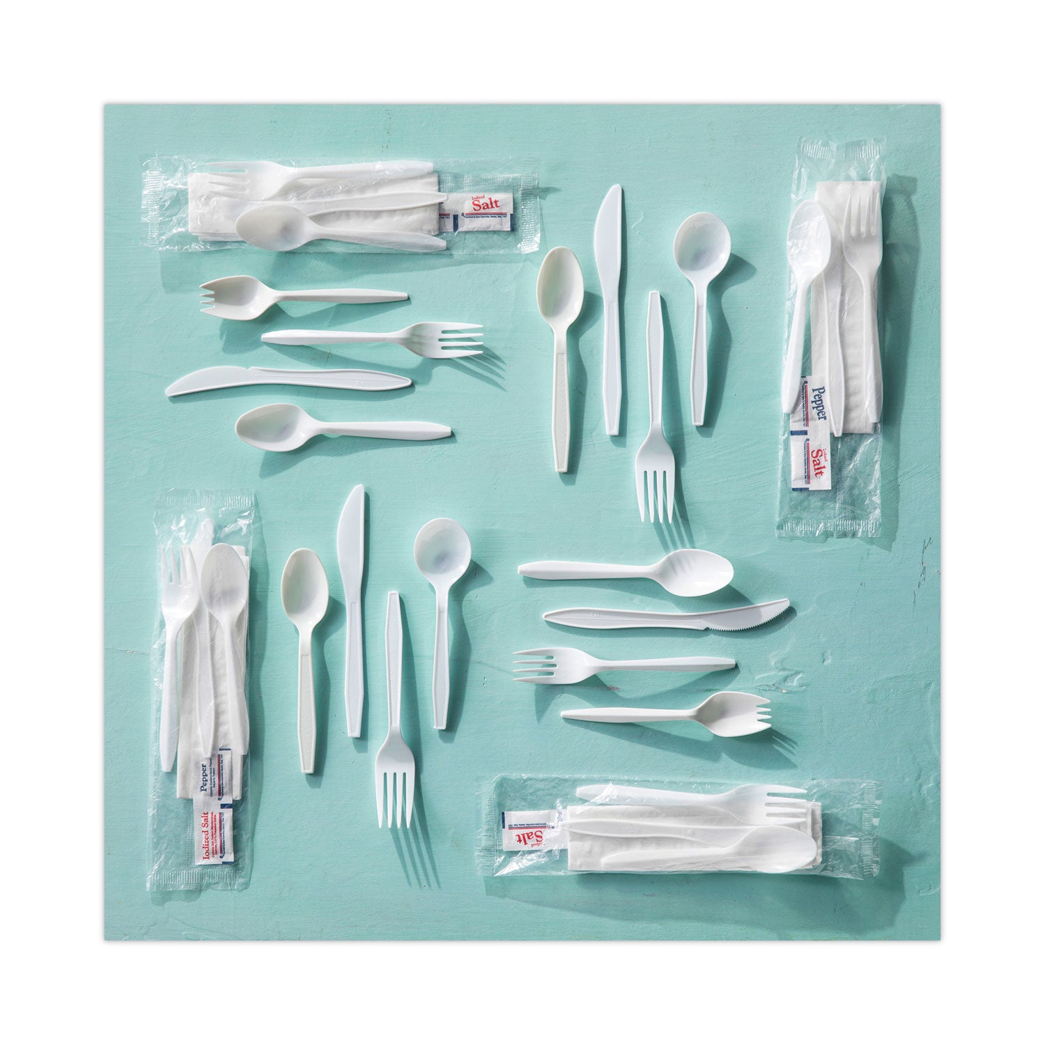 Pactiv Evergreen Fieldware Cutlery, Mediumweight Fork, Plastic, White, 1,000/Carton