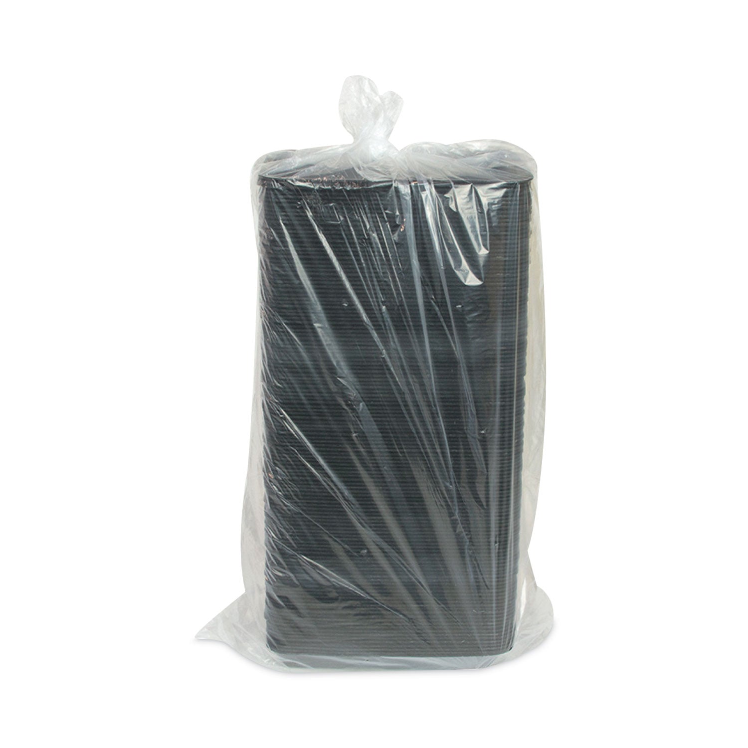 Pactiv Evergreen Foam School Trays, 5-Compartment Tray, 8.25 x 10.25 x 1, Black, 500/Carton