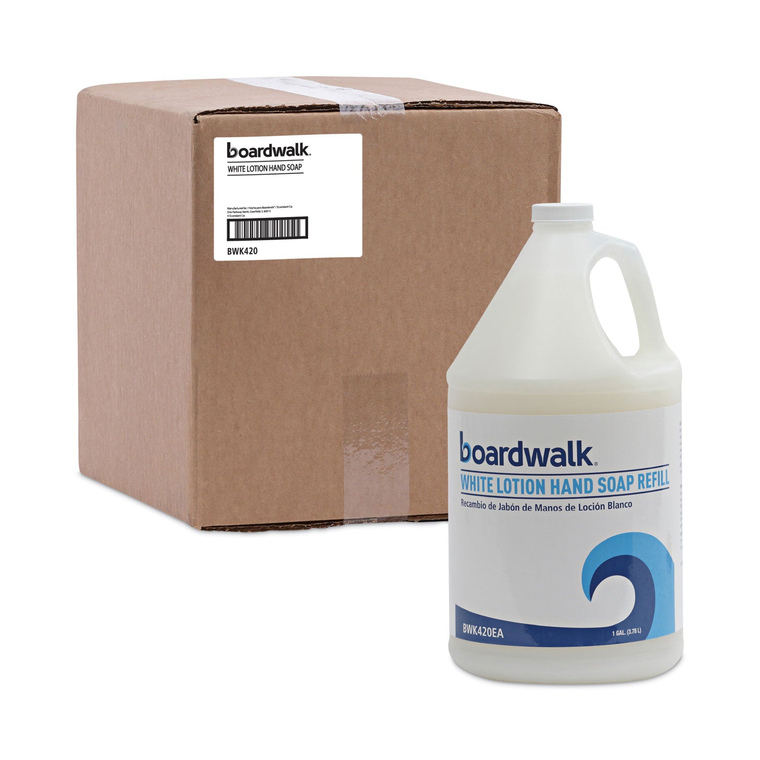 Boardwalk® Mild Cleansing Lotion Hand Soap Refill, Cherry Scent, 1 gal Bottle, 4/Carton