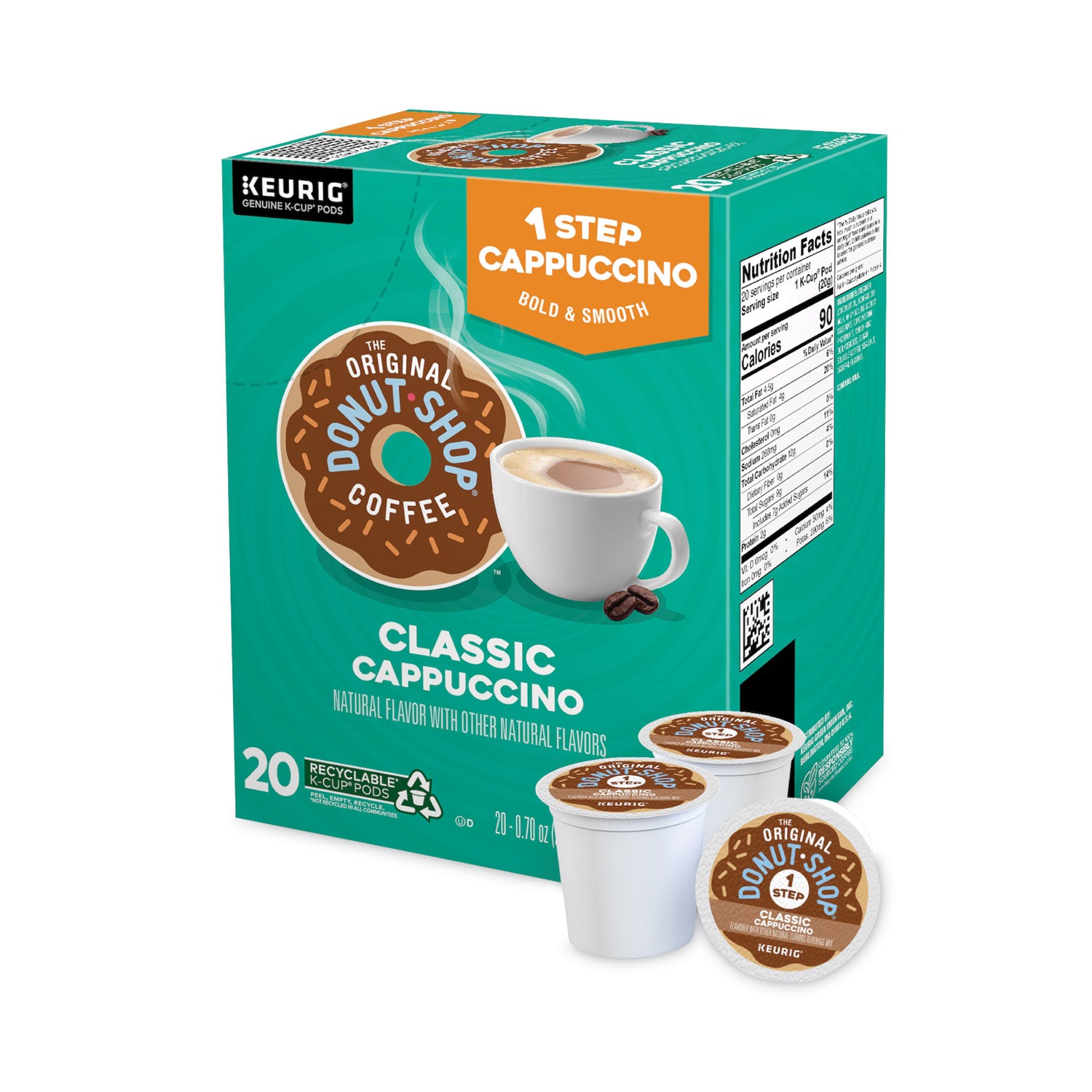The Original Donut Shop® Classic Cappuccino K-Cups, 20/Box