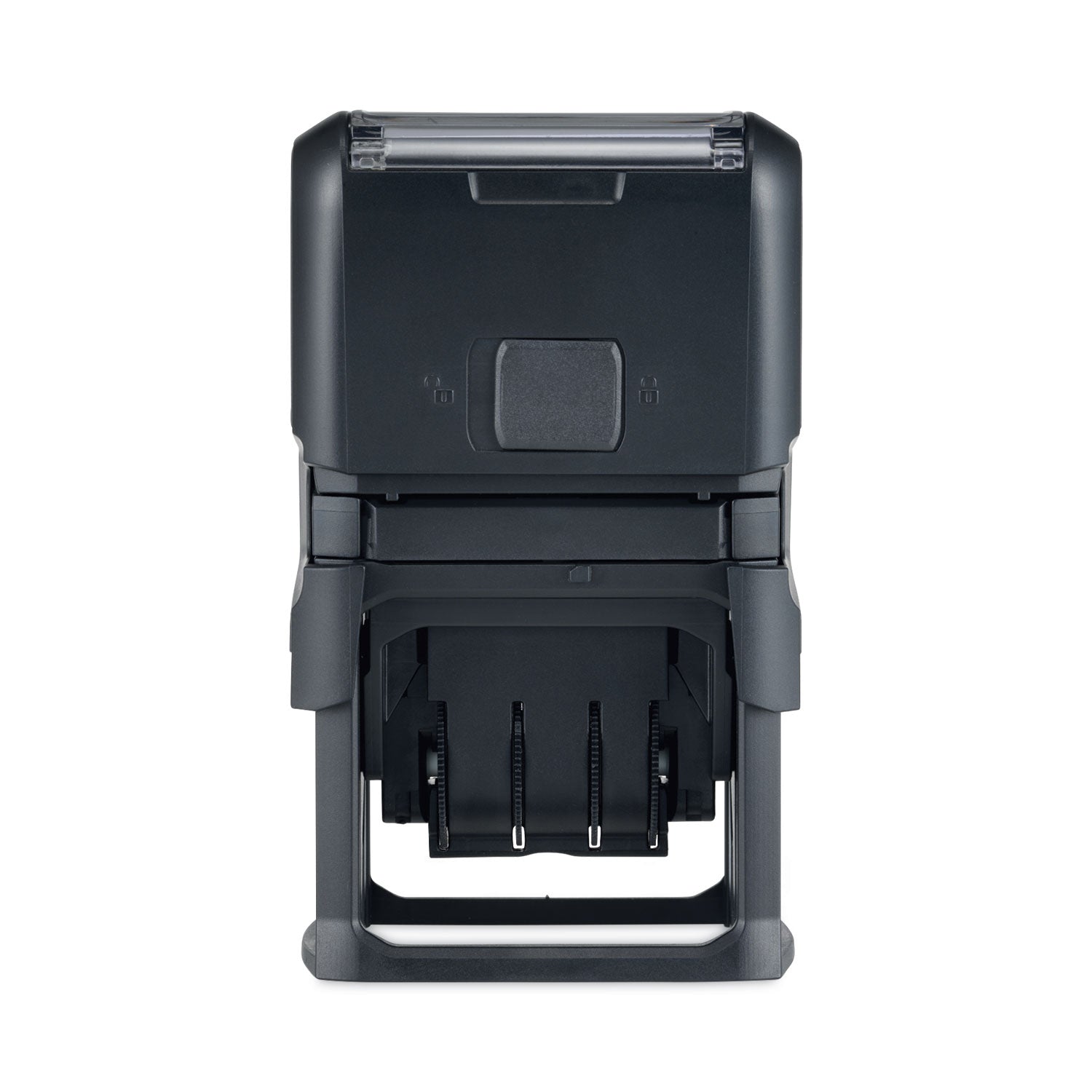 Trodat® Printy Economy 5-in-1 Date Stamp, Self-Inking, 1.63" x 1", Blue/Red