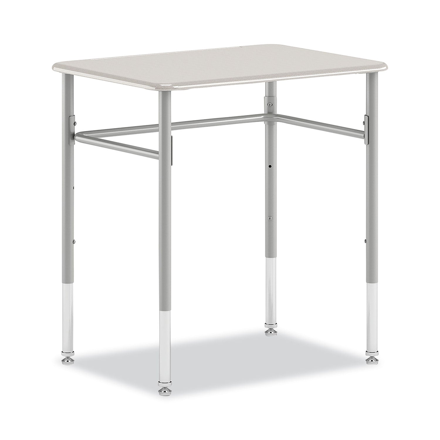 SmartLink Student Desk, Rectangle, 20" x 26" x 23" to 33", White, 2/Carton
