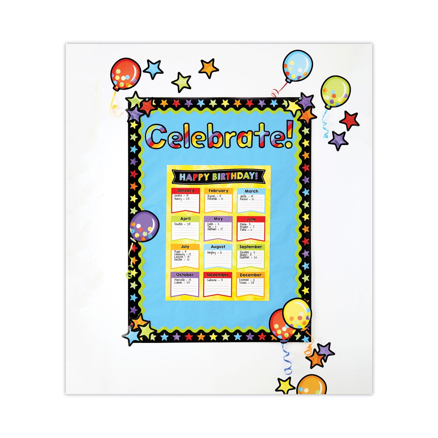 Carson-Dellosa Education Rolled Borders, Scalloped Border, Back to School, 2.25" x 65 ft, Lime