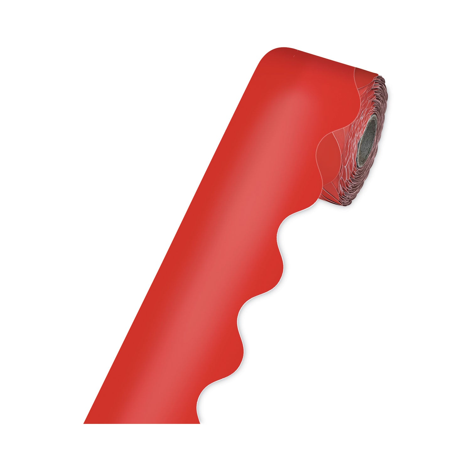 Carson-Dellosa Education Rolled Borders, Scalloped Border, Back to School, 2.25" x 65 ft, Red