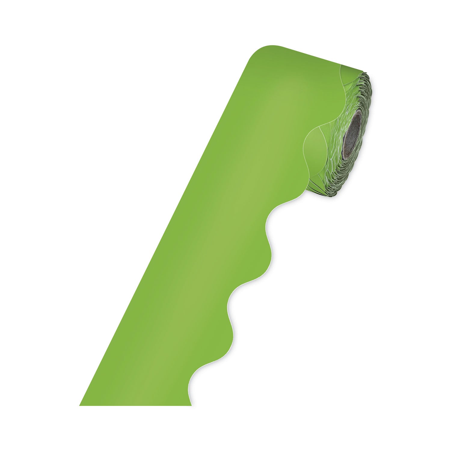 Carson-Dellosa Education Rolled Borders, Scalloped Border, Back to School, 2.25" x 65 ft, Lime