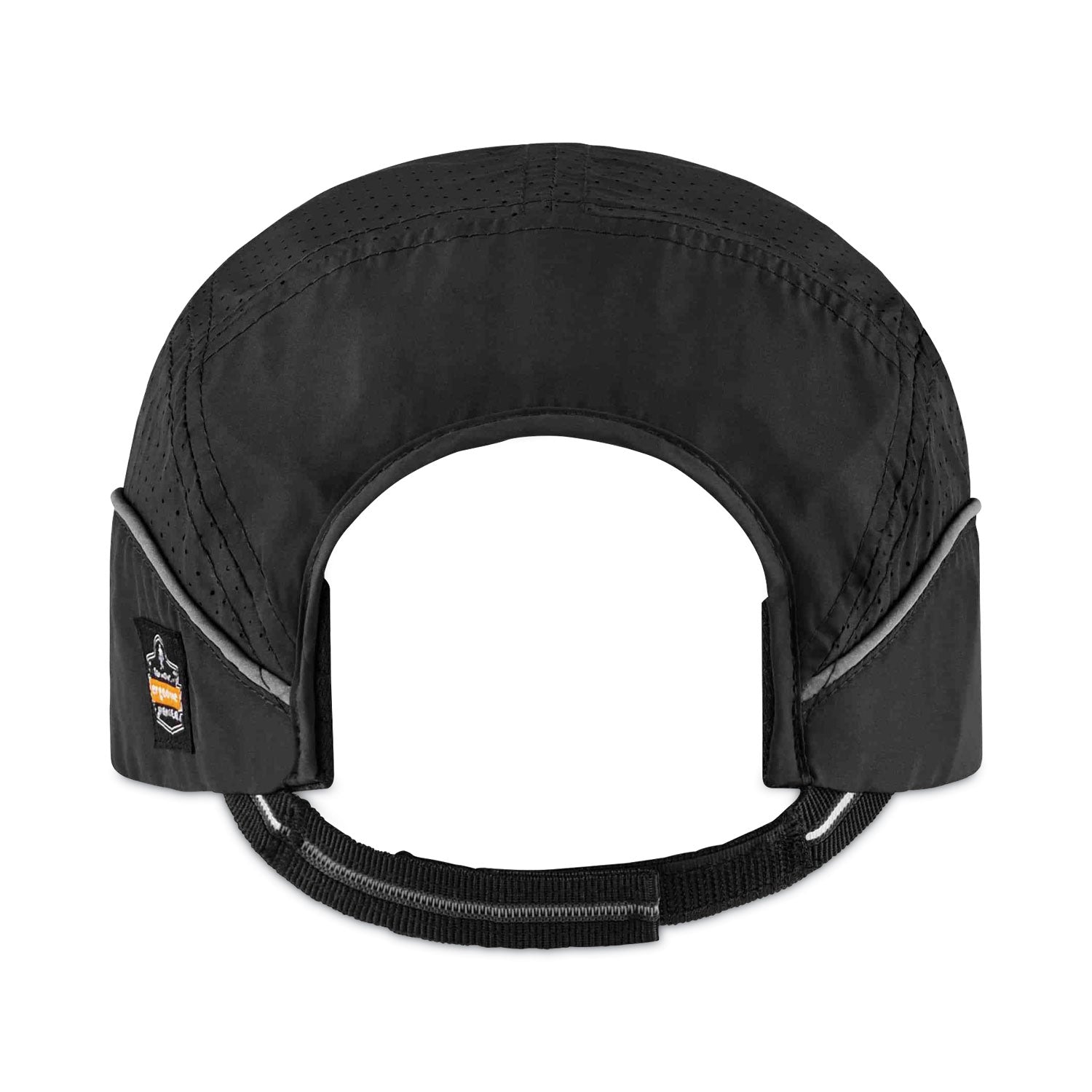 ergodyne® Skullerz 8965 Lightweight Bump Cap Hat with LED Lighting, Short Brim, Black