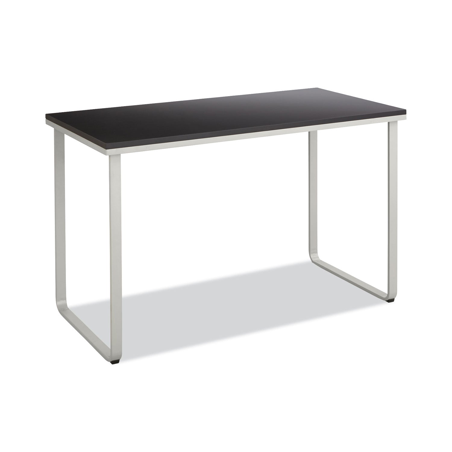 Safco® Steel Desk, 47.25" X 24" X 28.75", Black/silver