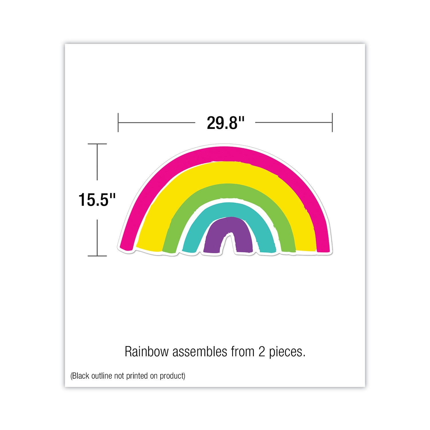 Carson-Dellosa Education Motivational Bulletin Board Sets, 75-Piece Set, Kind Vibes, 30" x 16", Multicolor