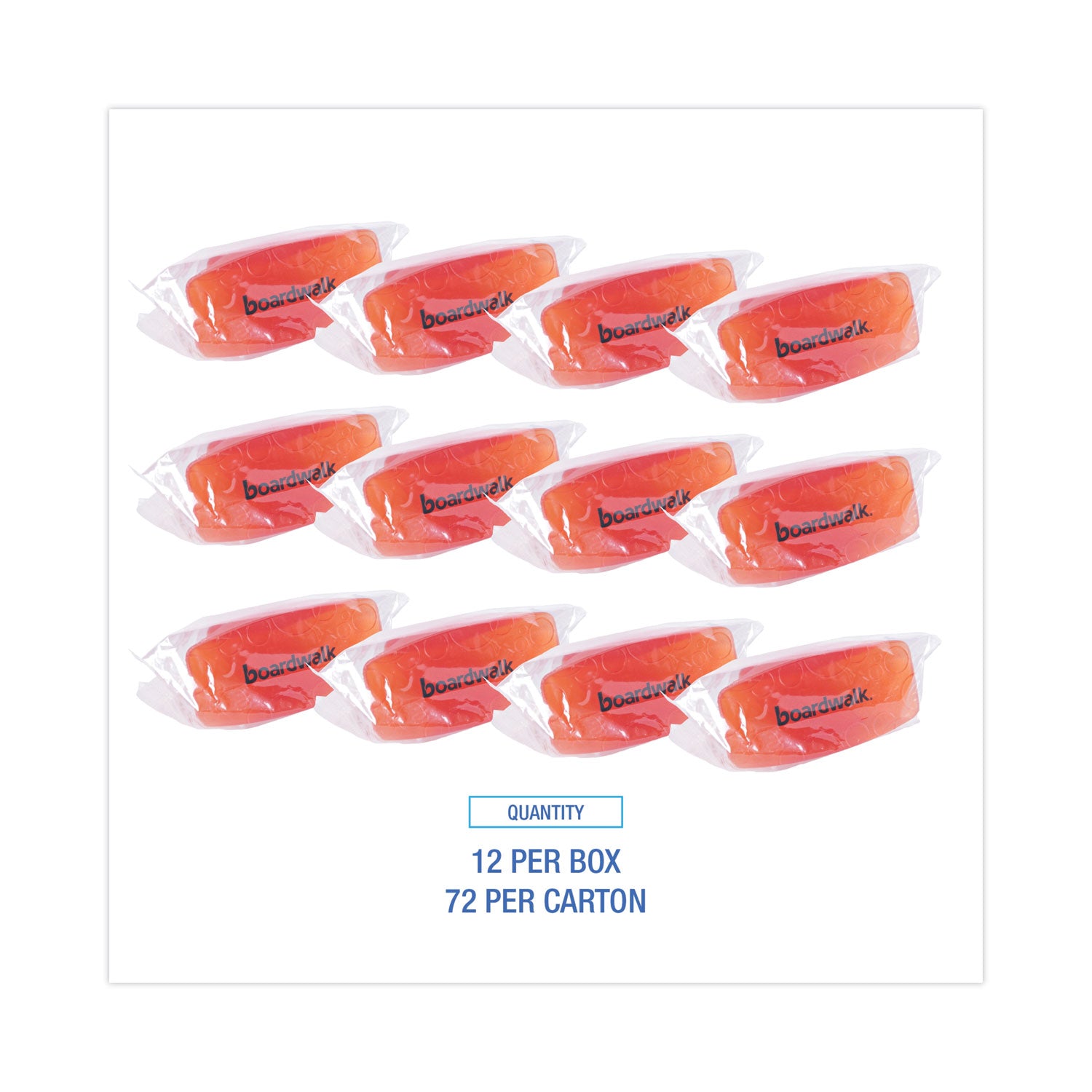 Boardwalk® Toilet Bowl Clip, Mango Scent, Orange, 72/Carton