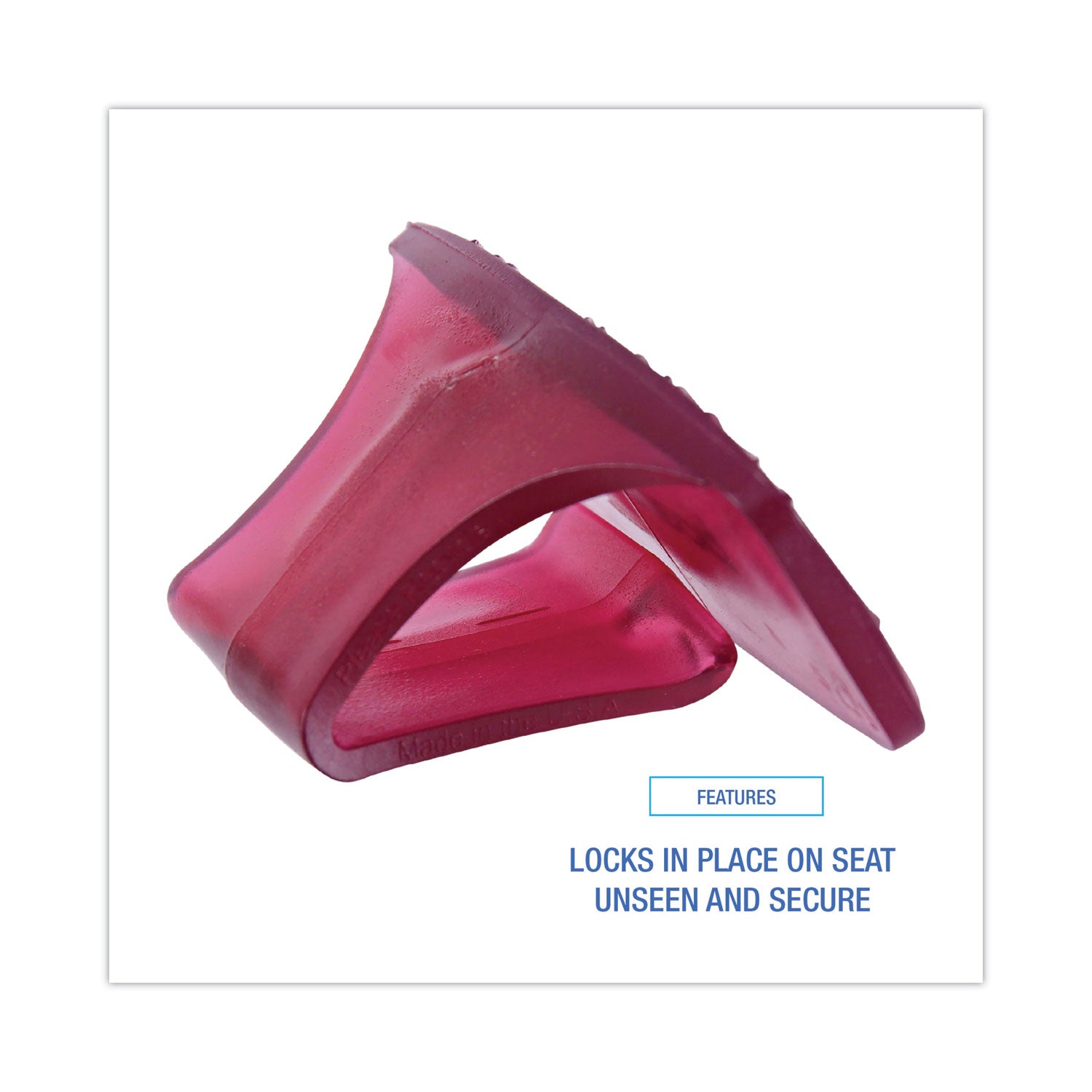 Boardwalk® Toilet Bowl Clip, Spiced Apple Scent, Red, 72/Carton