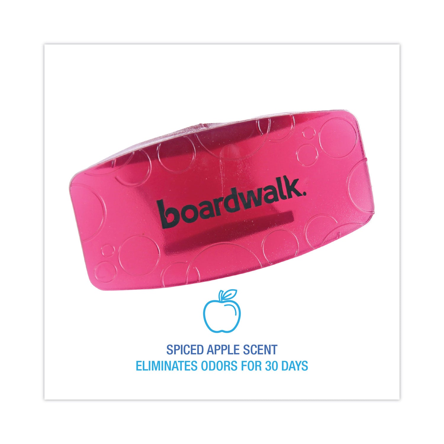 Boardwalk® Toilet Bowl Clip, Spiced Apple Scent, Red, 72/Carton